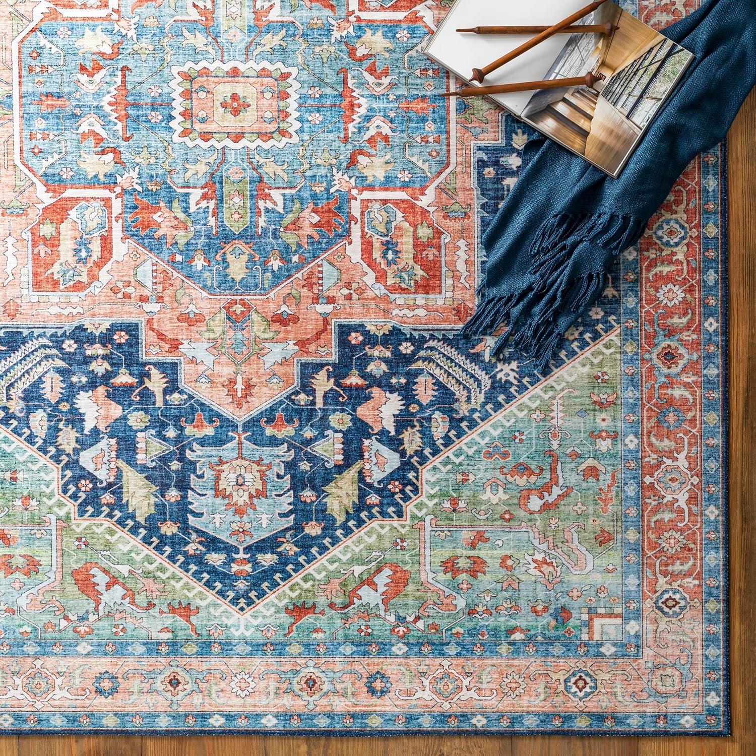 Bree Navy Doormat 2 ft. x 4 ft. Indoor Area Rug