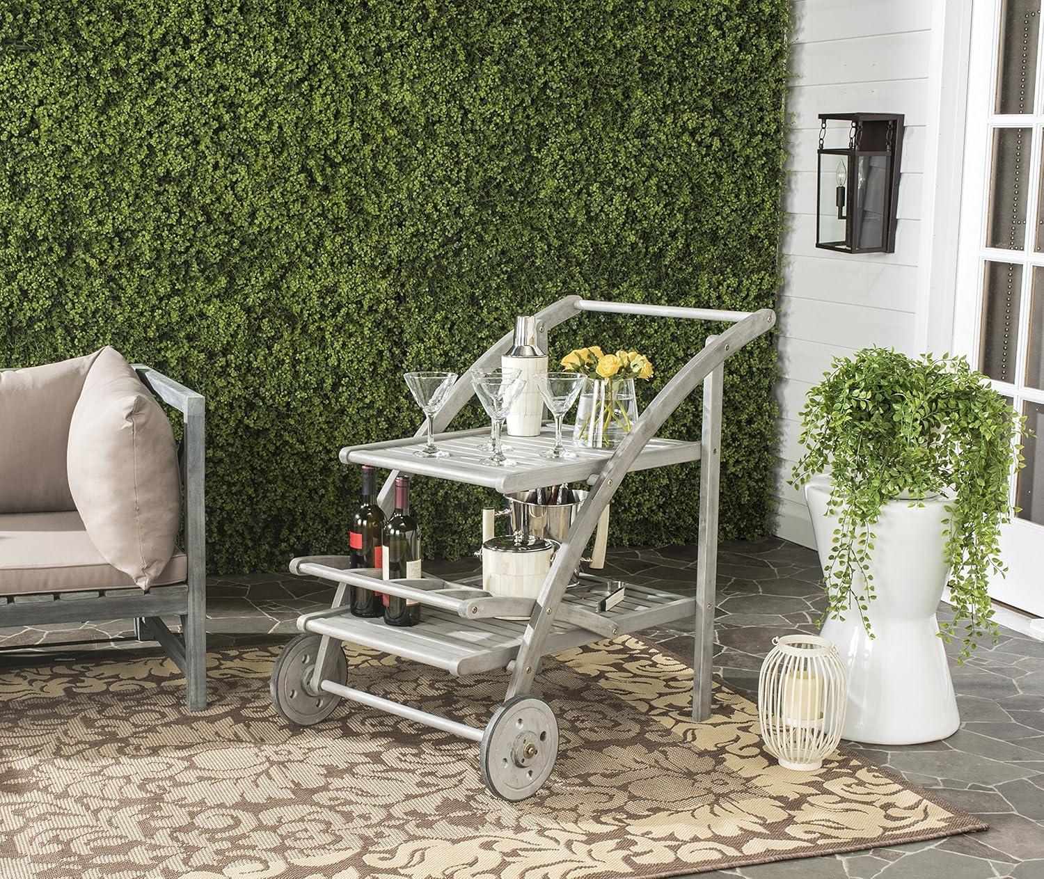 Lodi Outdoor Tea Cart  - Safavieh