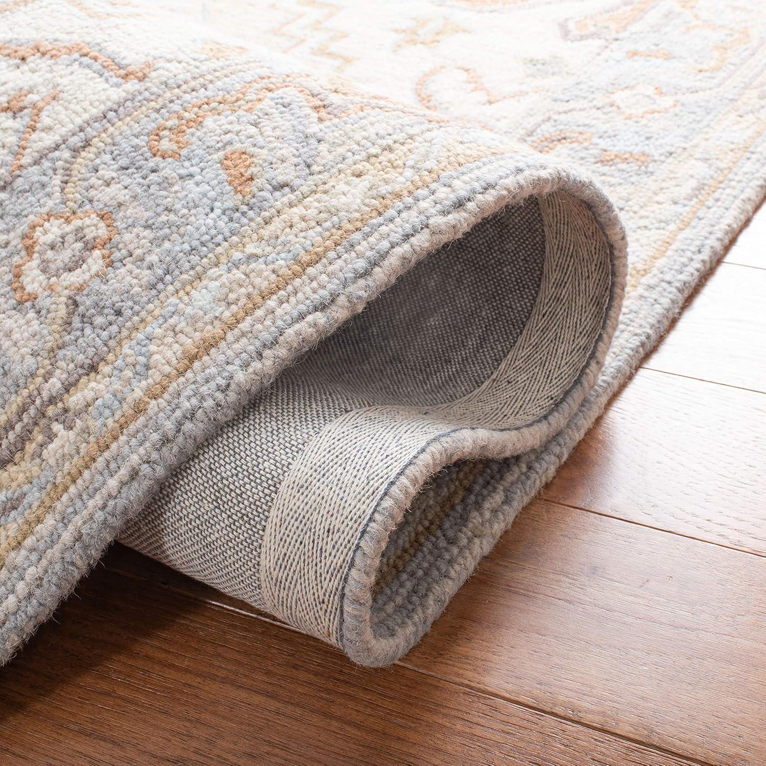 Heritage HG920 Hand Loomed Area Rug - Beige/Grey - 8'9"x11'9" - Safavieh.