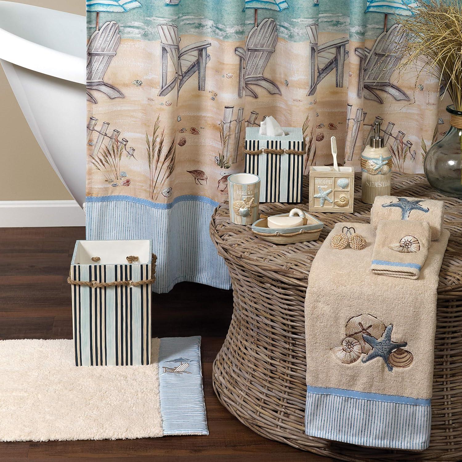 Zenna Home India Ink Seaside Serenity Tumbler, Coastal/Beach