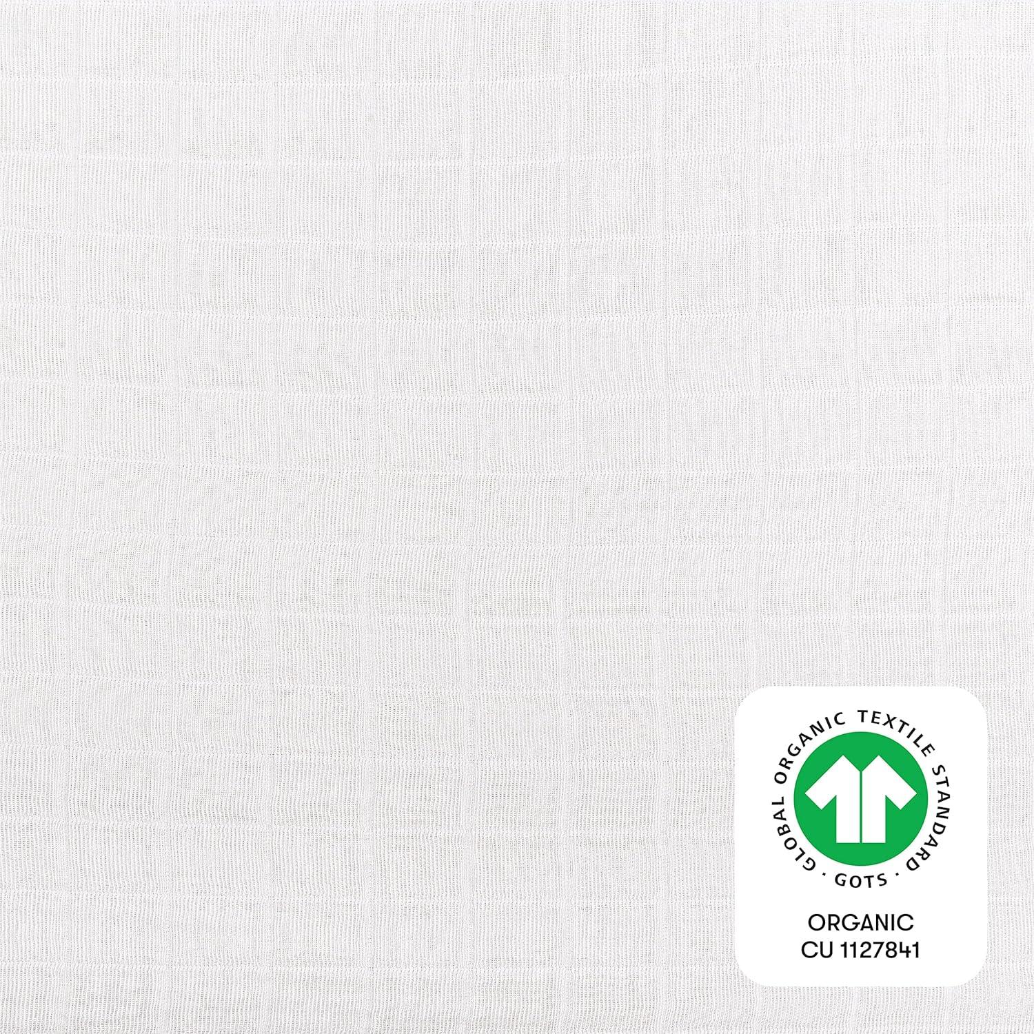 Plain White Muslin Mini Fitted Sheet