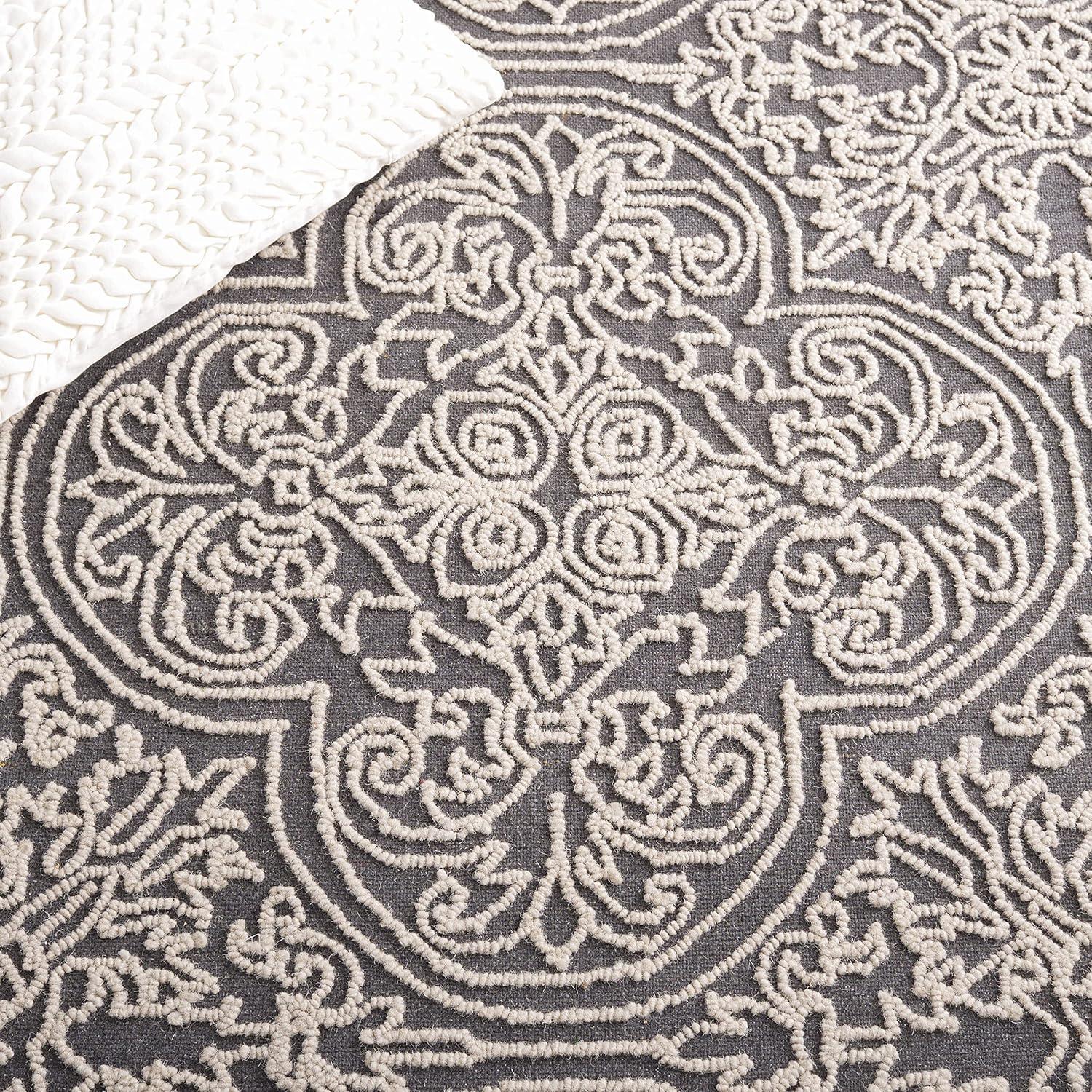 Trace TRC101 Hand Tufted Runner Rug - Dark Grey/Light Grey - 2'3"x10' - Safavieh.