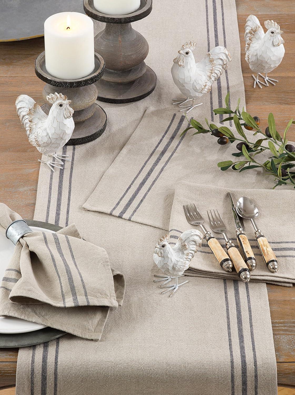 Ferme Maison Linen Striped Rectangle Placemat