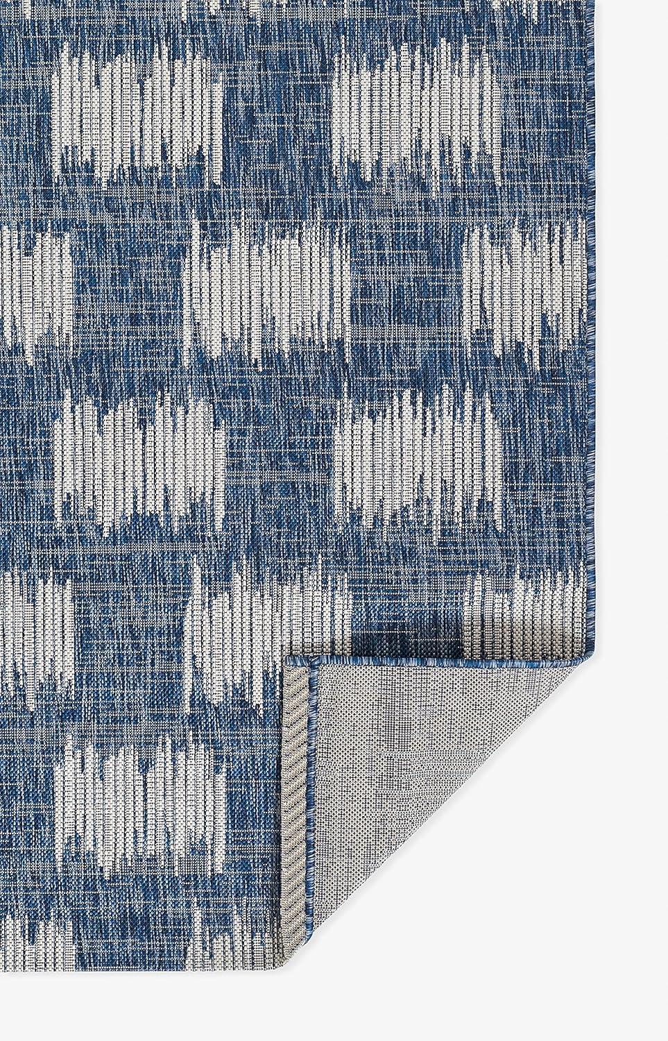 Novogratz by Momeni Villa Turin Blue Indoor Outdoor Rug 2'7" X 7'6" Runner