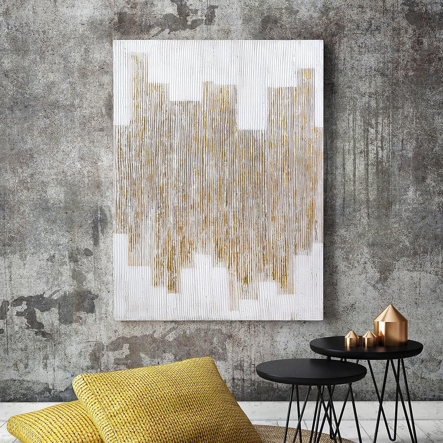 Empire Art Direct The City Textured Metallic Hand Painted Wall Art, 30" x 40" x 1.5", Ready to hang