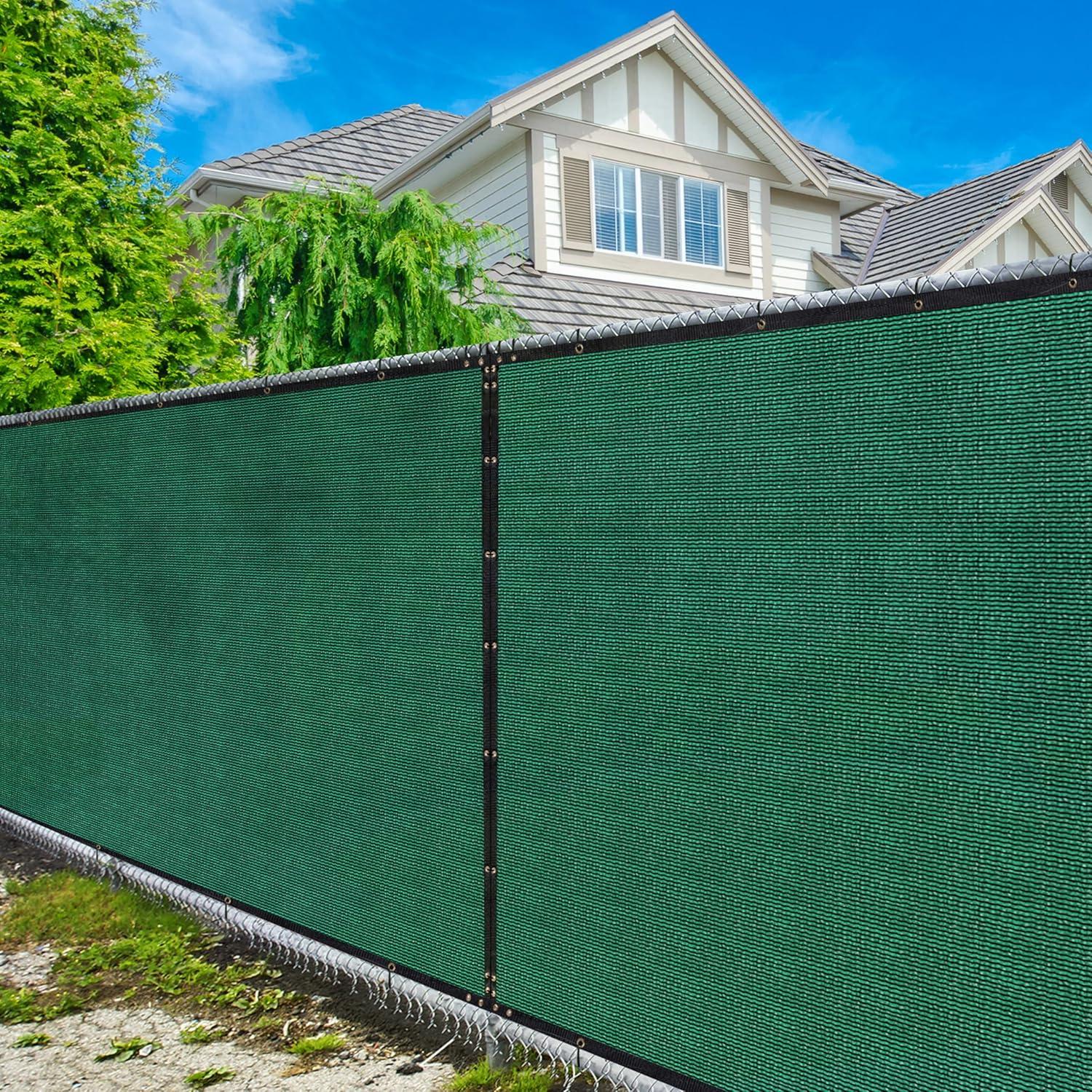 Amgo Amgo Fence Privacy Screen Heavy Duty Windscreen with Bindings & Grommets
