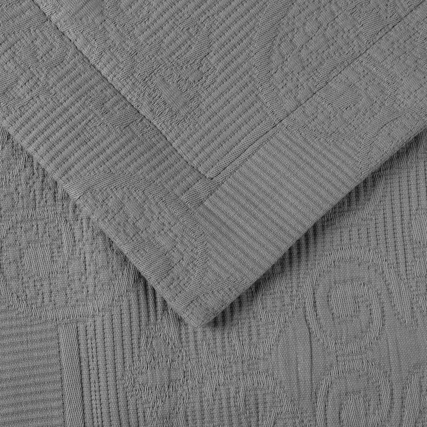 Superior Florin Matelasse Jacquard Scrolling Medallion Cotton Bedspread Set With Pillow Shams