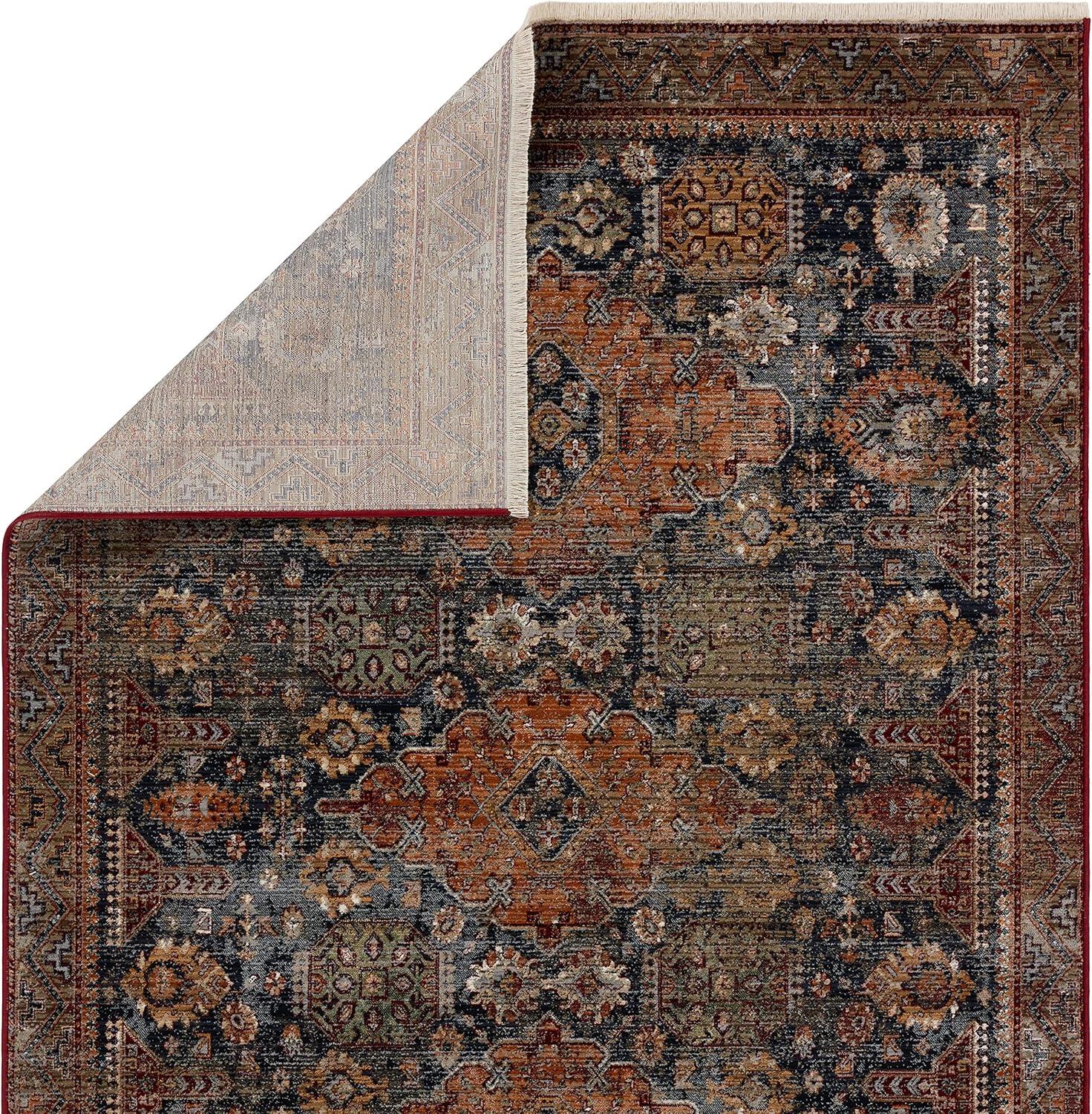 Zefira Gray Synthetic 8' x 10' Rectangular Rug