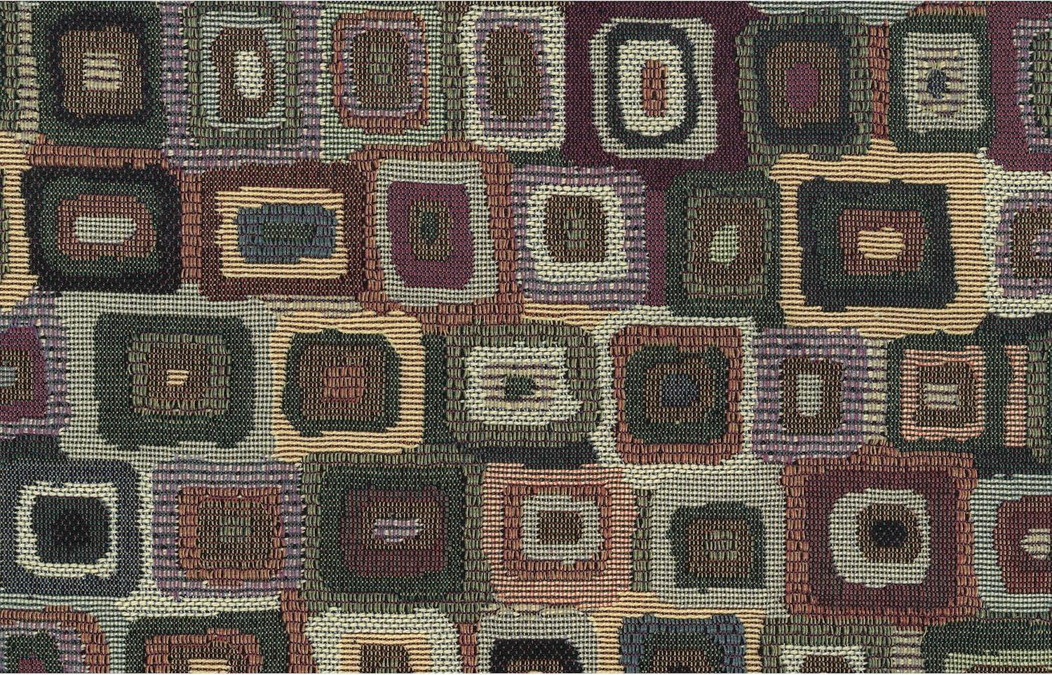 Blazing Needles Tapestry Papasan Cushion, 48" x 6" x 48", Autumn Harvest