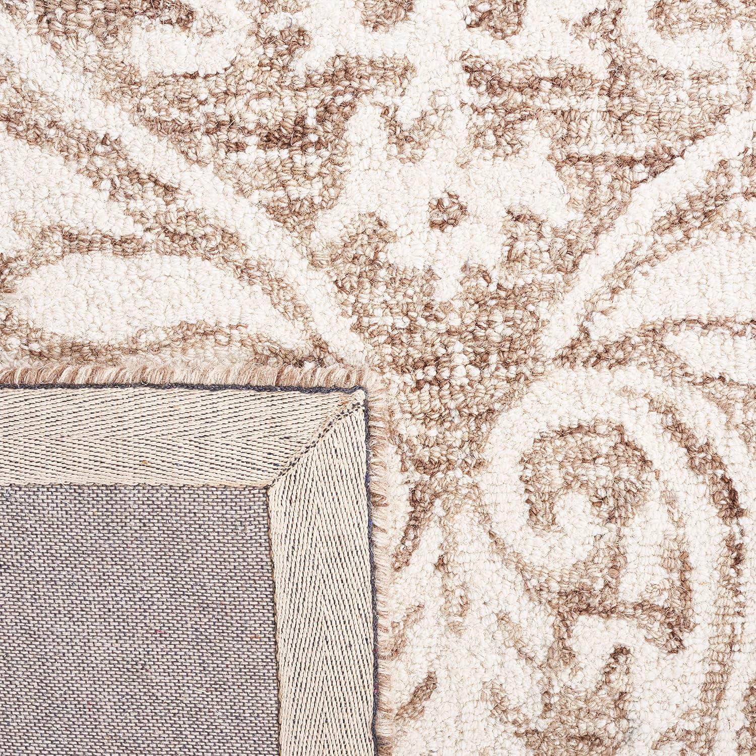 Abstract ABT204 Handmade Indoor Accent Rug - Ivory/Beige - 3'x5' - Safavieh