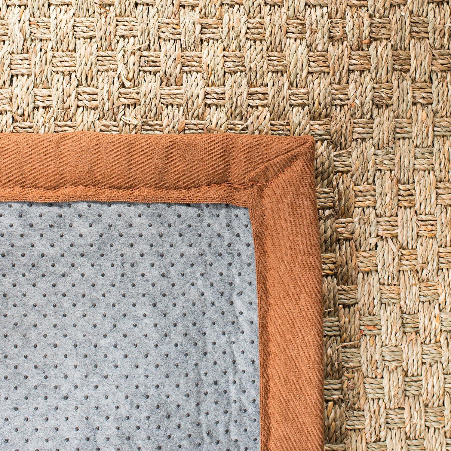 Natural Fiber NF114 Power Loomed Indoor Area Rug - Natural/Brown - 8'x8' - Safavieh
