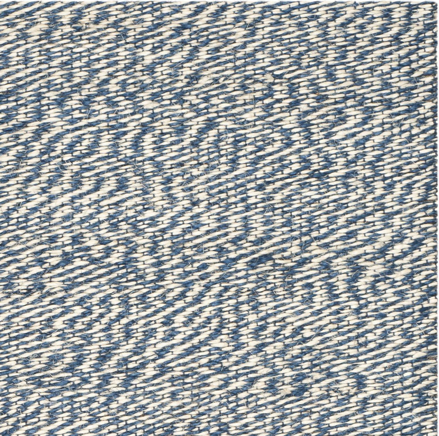 Natural Fiber NF448 Hand Woven Indoor Area Rug - Blue/Ivory - 6'x9' - Safavieh.
