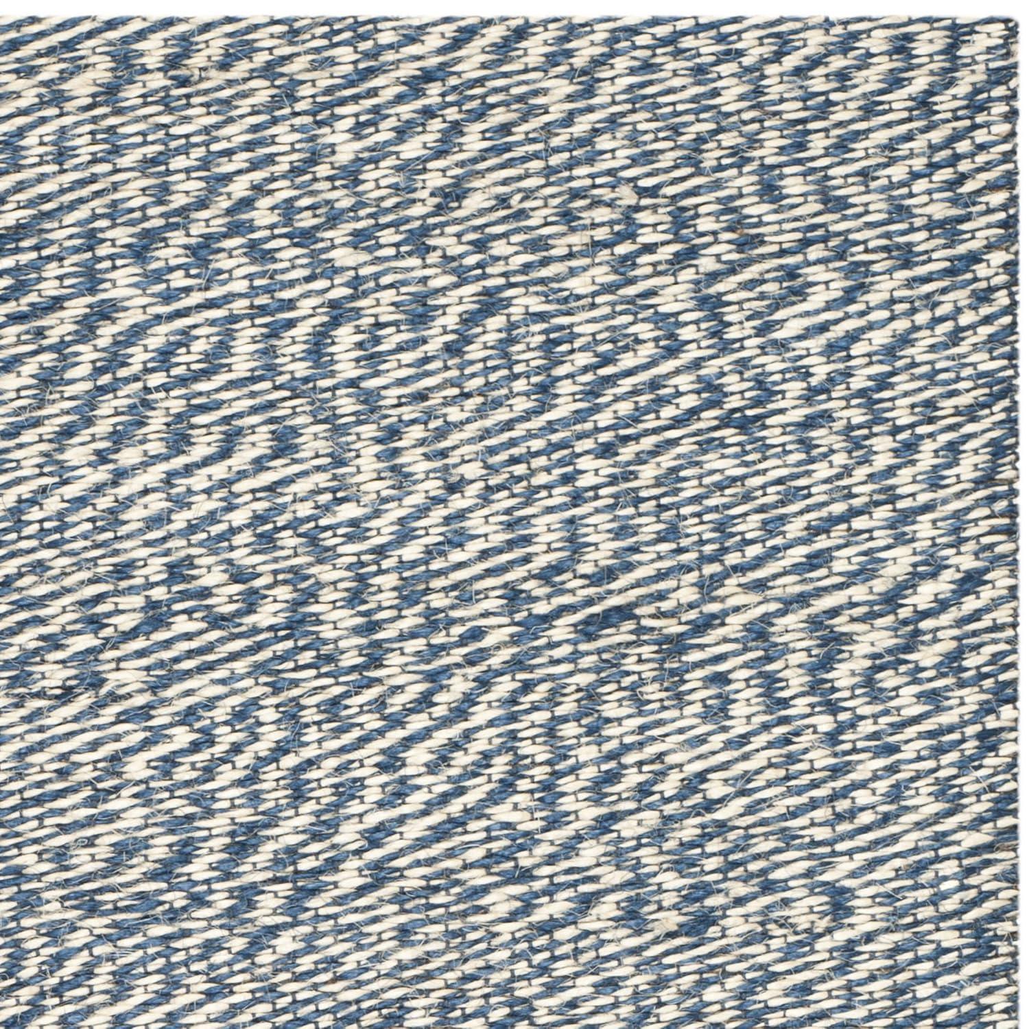 Natural Fiber NF448 Hand Woven Indoor Area Rug - Blue/Ivory - 6'x9' - Safavieh.