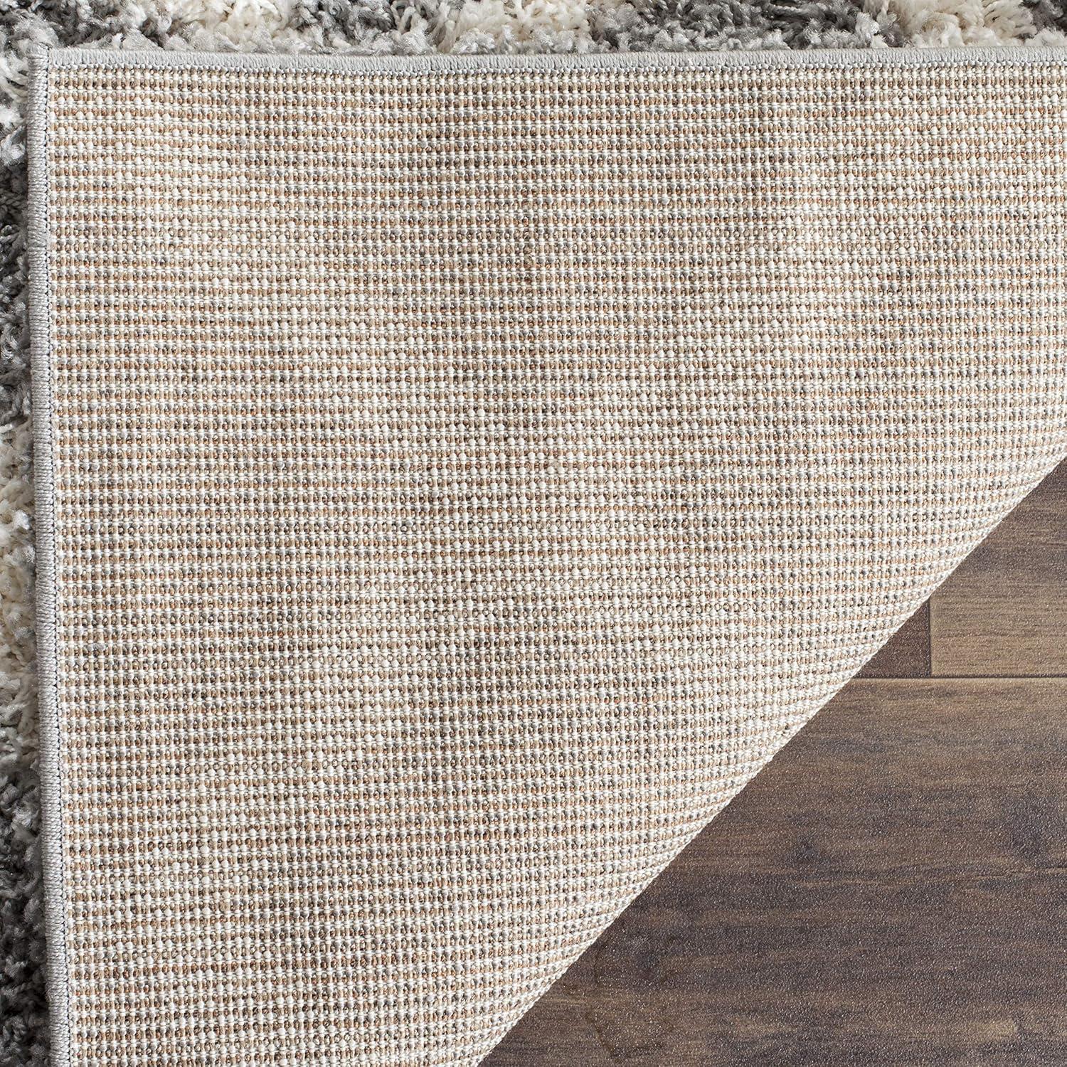 Dallas Shag SGD258 Power Loomed Indoor Area Rug - Grey/Ivory - 11'x15' - Safavieh.