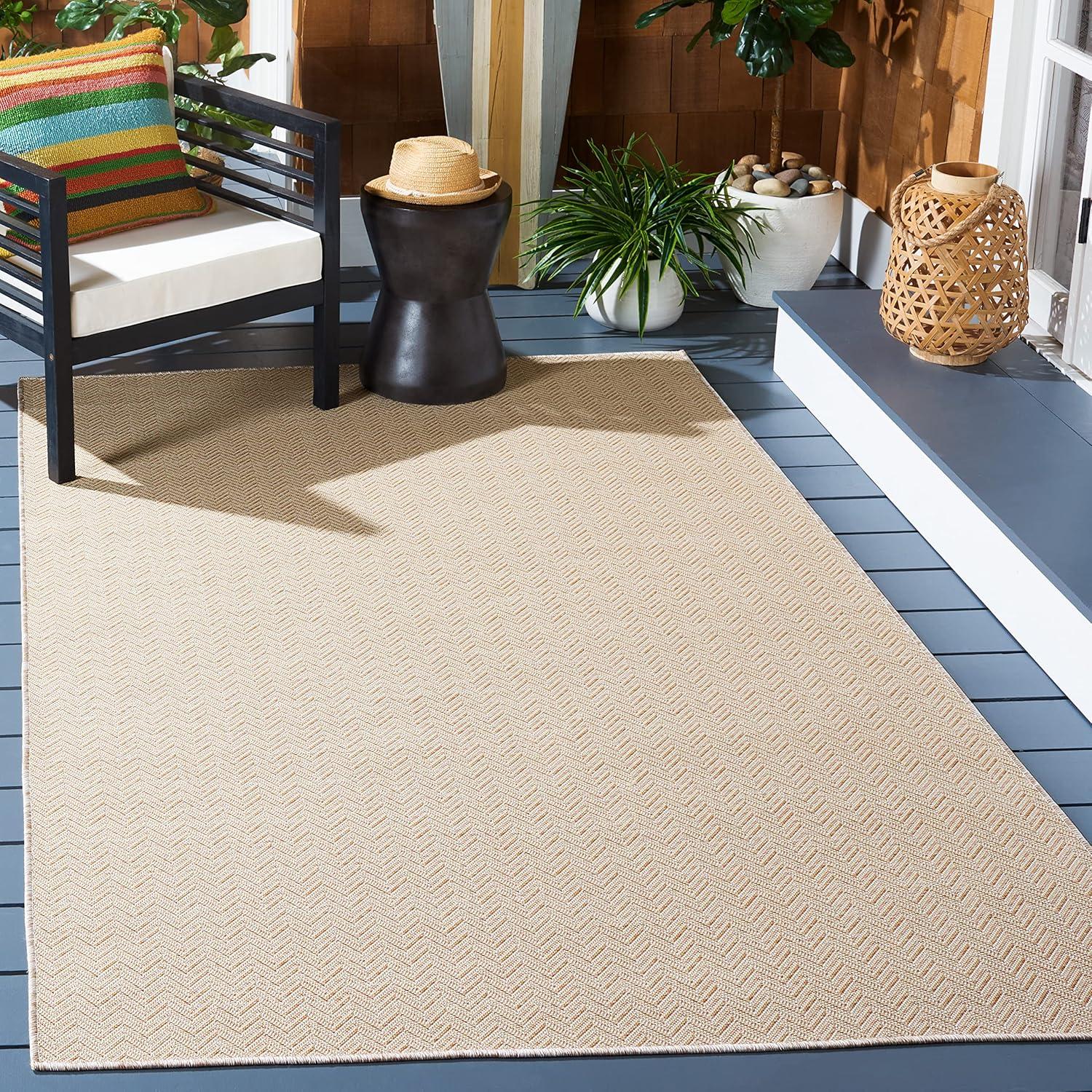 Hampton Natural Rectangular Indoor/Outdoor Area Rug