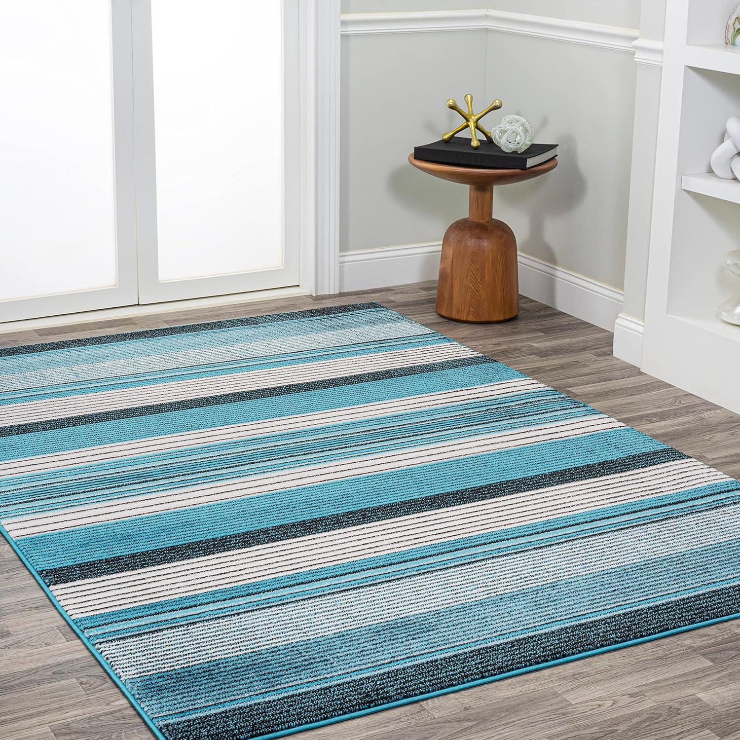 Duxbury Gradient Ticking Striped Area Rug - JONATHAN Y