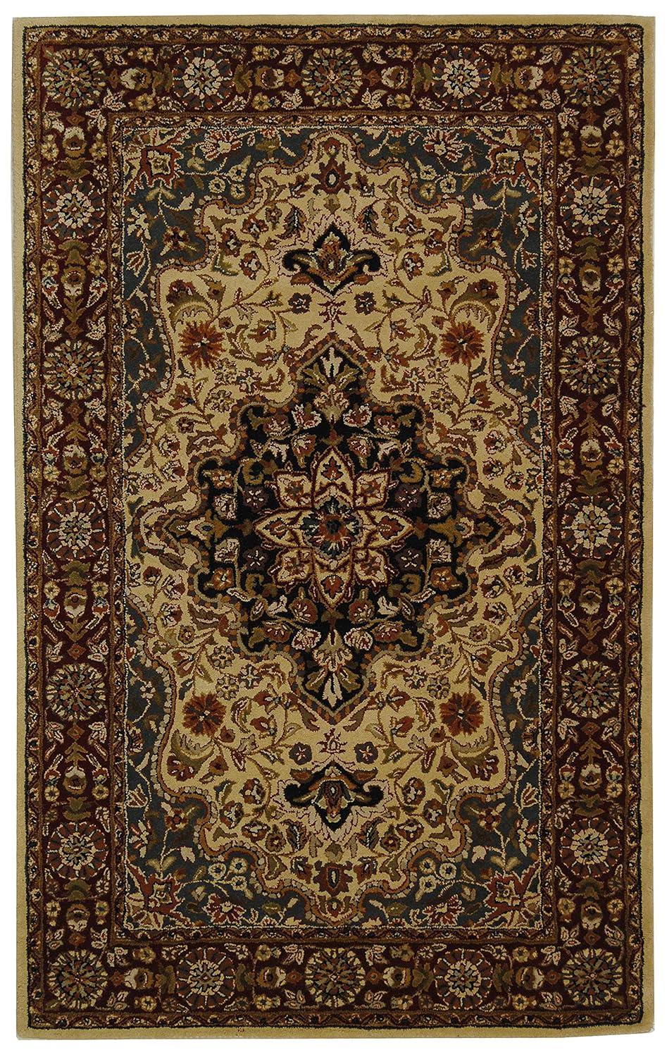 Heritage HG760 Hand Tufted Area Rug - Ivory/Red - 5'x8' - Safavieh.