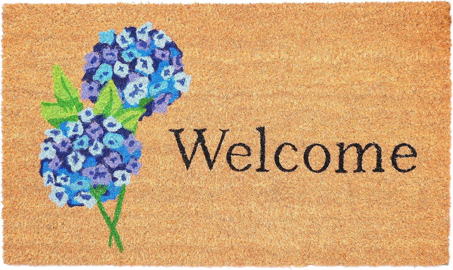 Calloway Mills  Hydrangea Welcome Doormat 17" x 29"