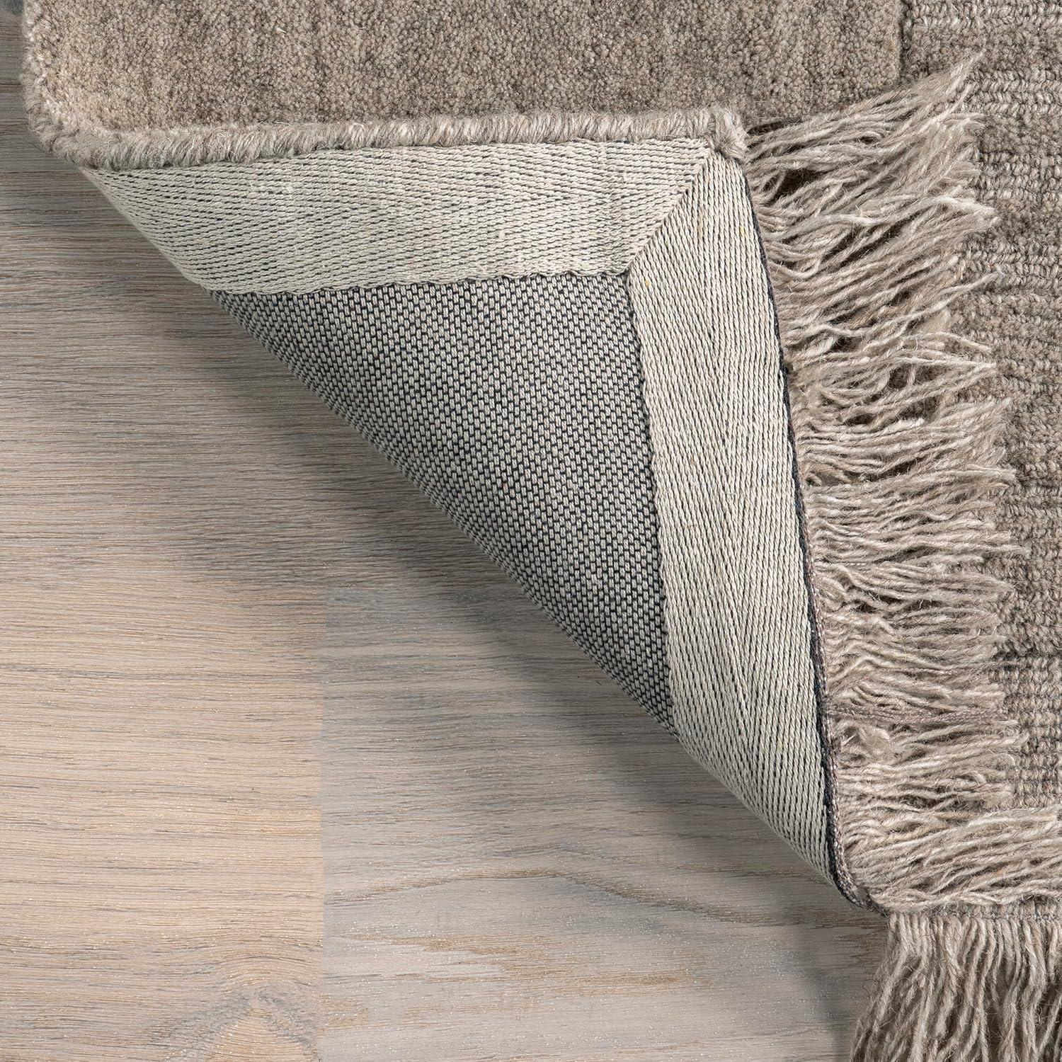 Nuloom Arrel Speckled Wool-Blend Area Rug, 4' x 6', Brick