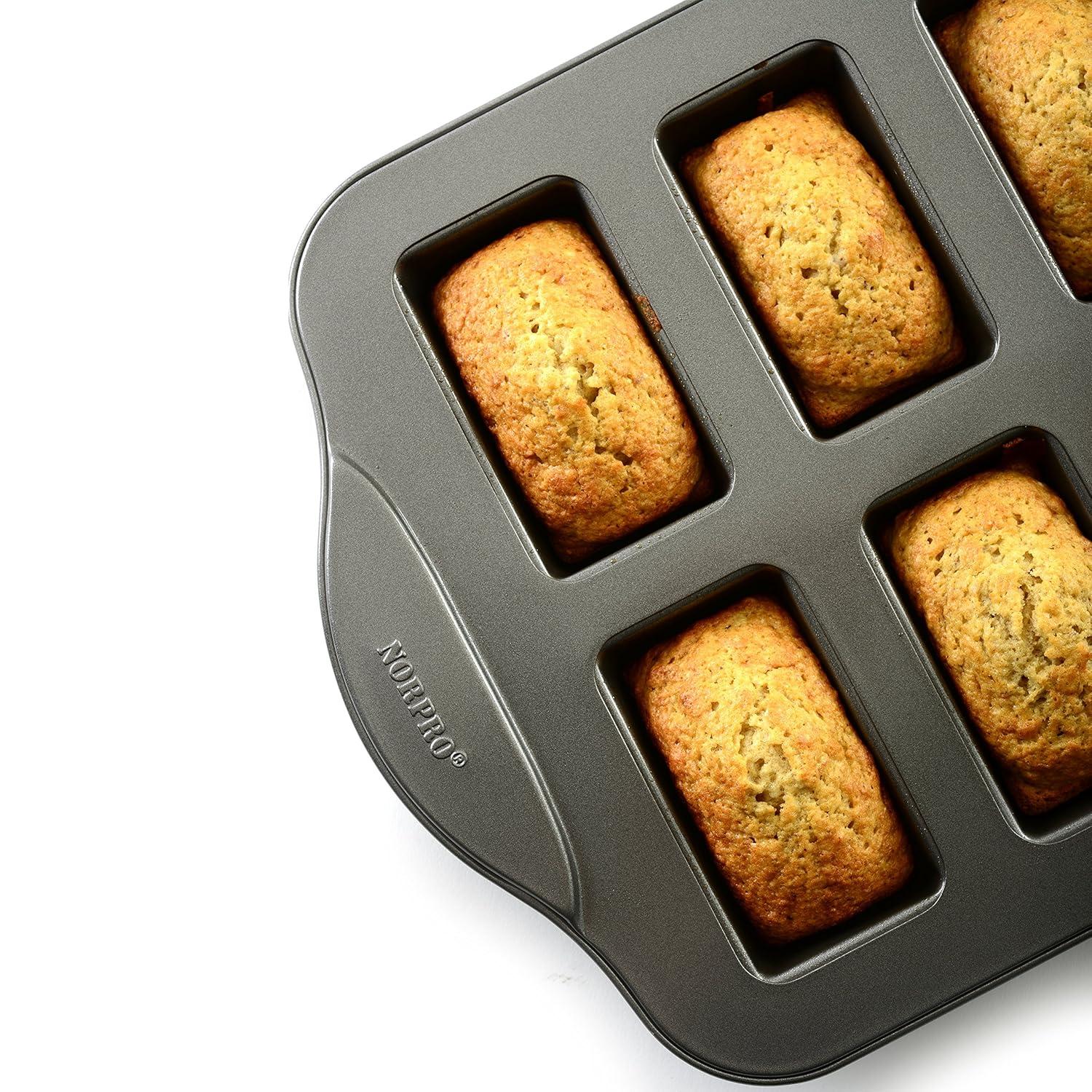 Norpro Nonstick Mini Loaf Pan, 8 Count, One Size, As Shown
