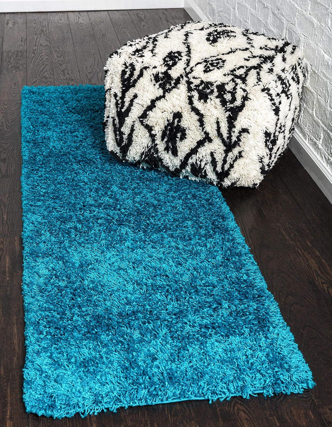 Unique Loom Solid Shag Solid Indoor Woven Area Rug