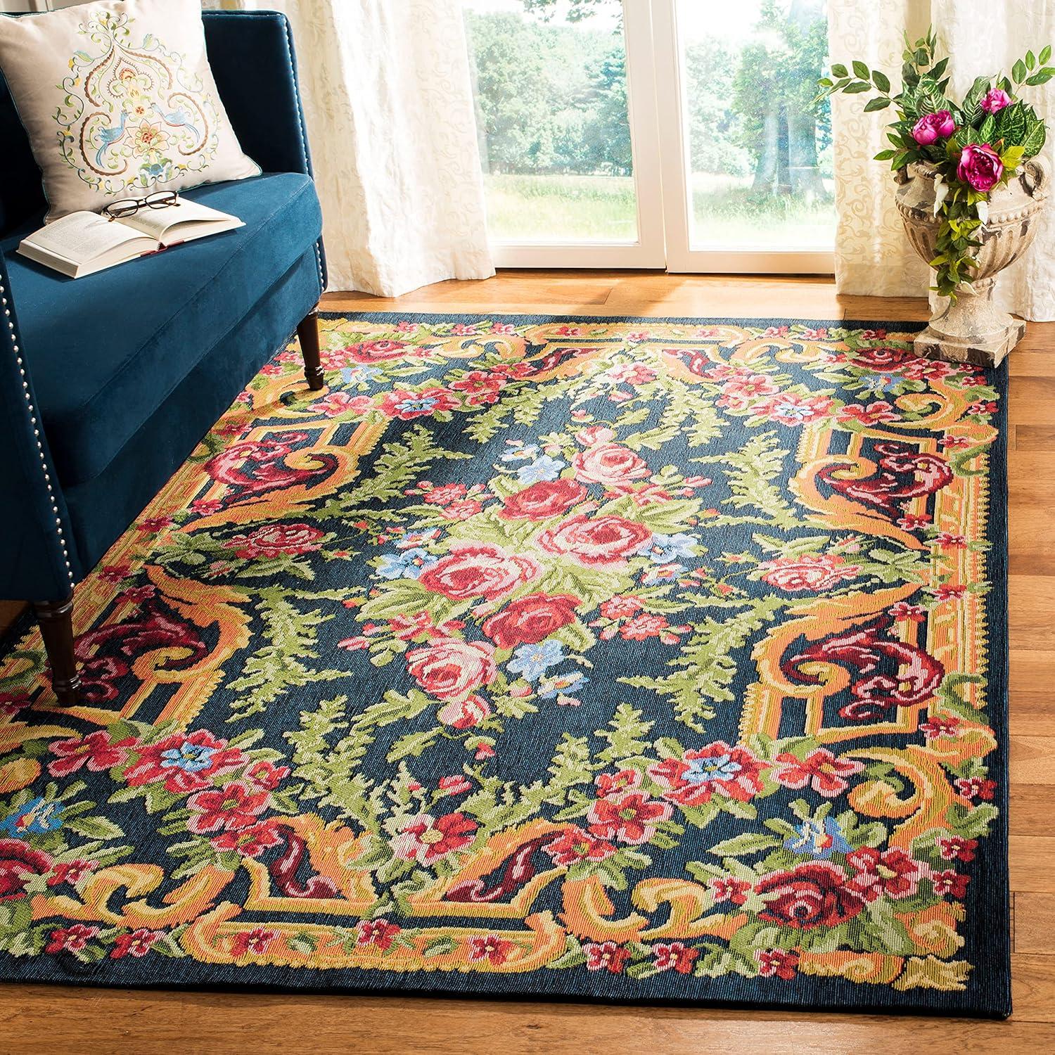 Astoria Grand Abington Classic Vintage Performance Floral Rug