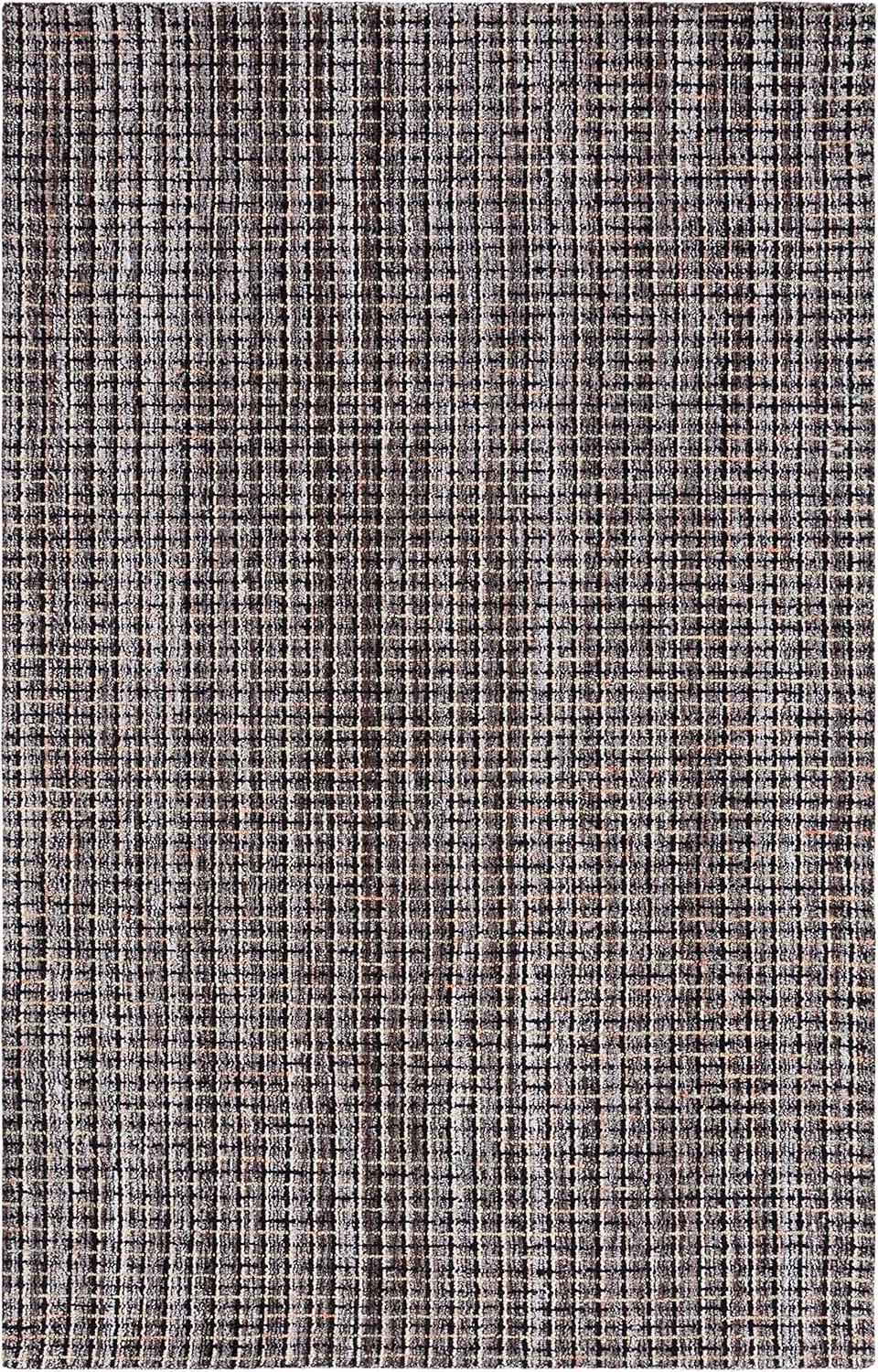 SAFAVIEH Abstract Cornelia Trellis Area Rug, Brown/Black, 9' x 12'