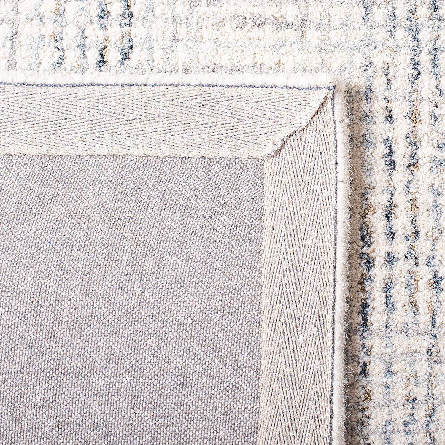 Abstract ABT657 Handmade Indoor Area Rug - Ivory/Gold - 8'x10' - Safavieh
