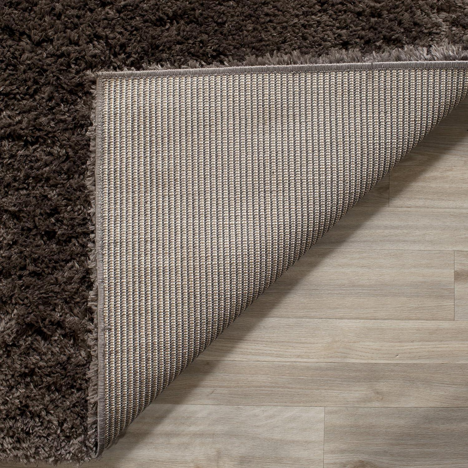 Indie Shag SGI320 Power Loomed Area Rug - Mushroom - 4'x4' - Safavieh.