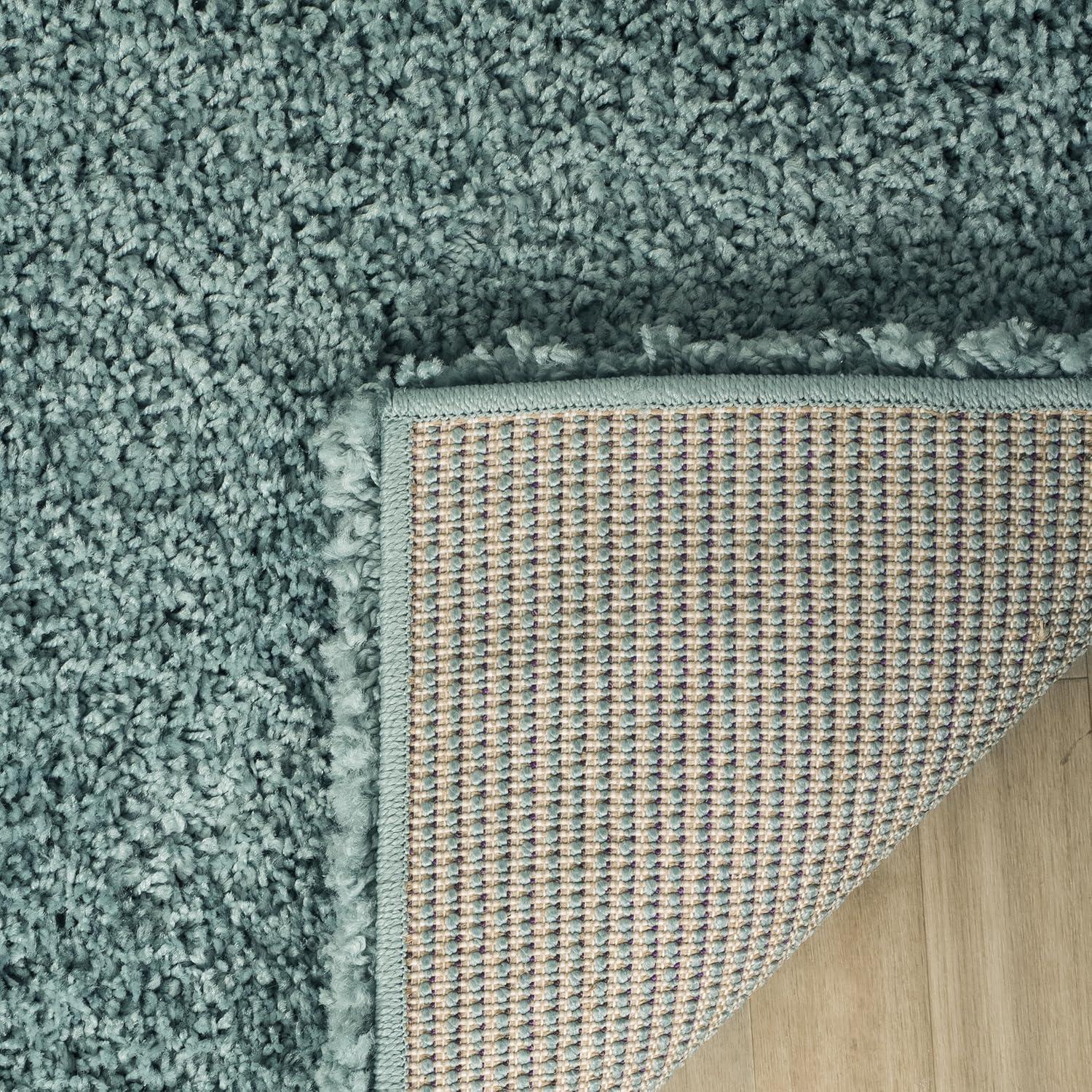 Shag SG151 Power Loomed Indoor Area Rug - Light Blue - 8'6"x12' - Safavieh.