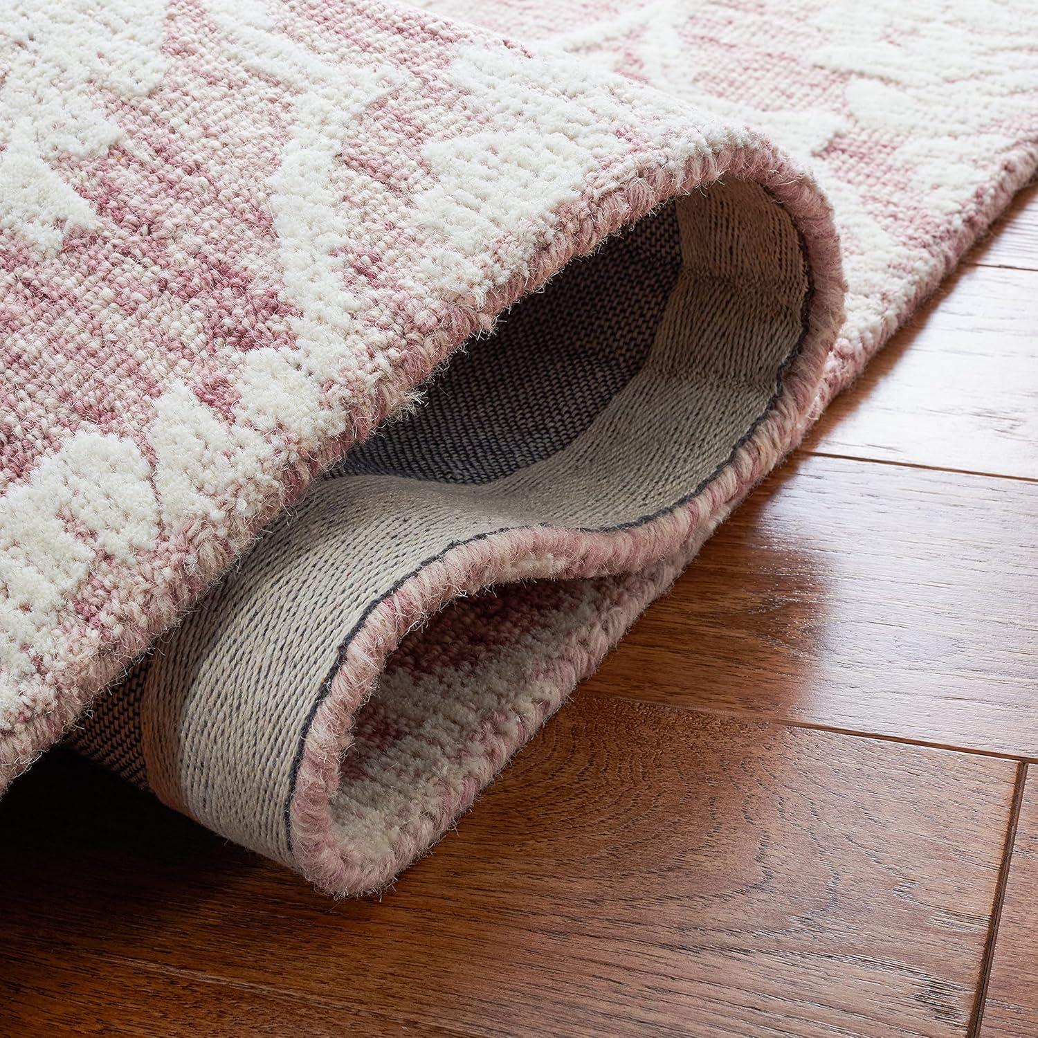 Metro MET996 Hand Tufted Indoor Area Rug - Pink/Ivory - 5'x8' - Safavieh