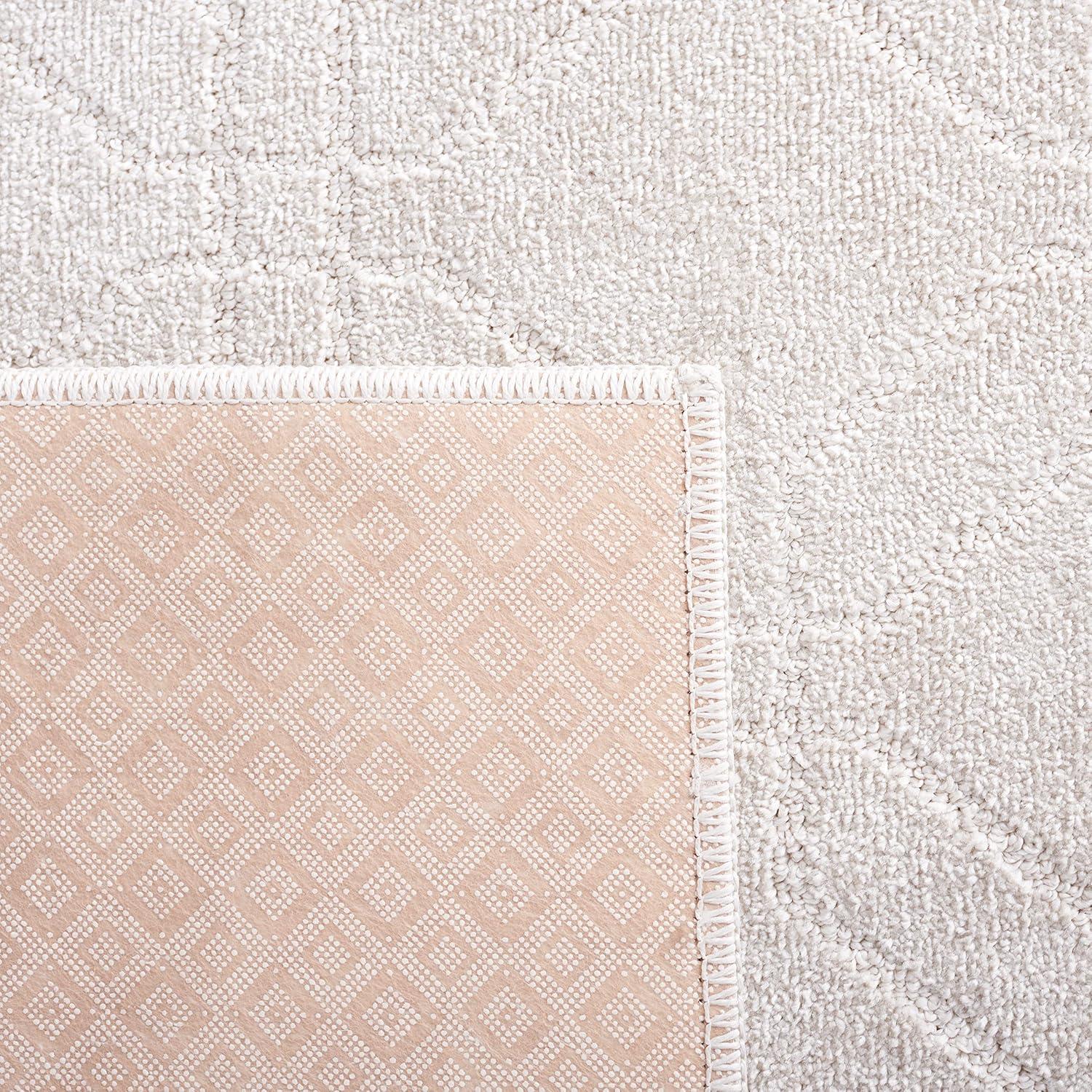 Pattern and Solid PNS406 Power Loomed Area Rug - Ivory - 5'3"x7'6" - Safavieh.