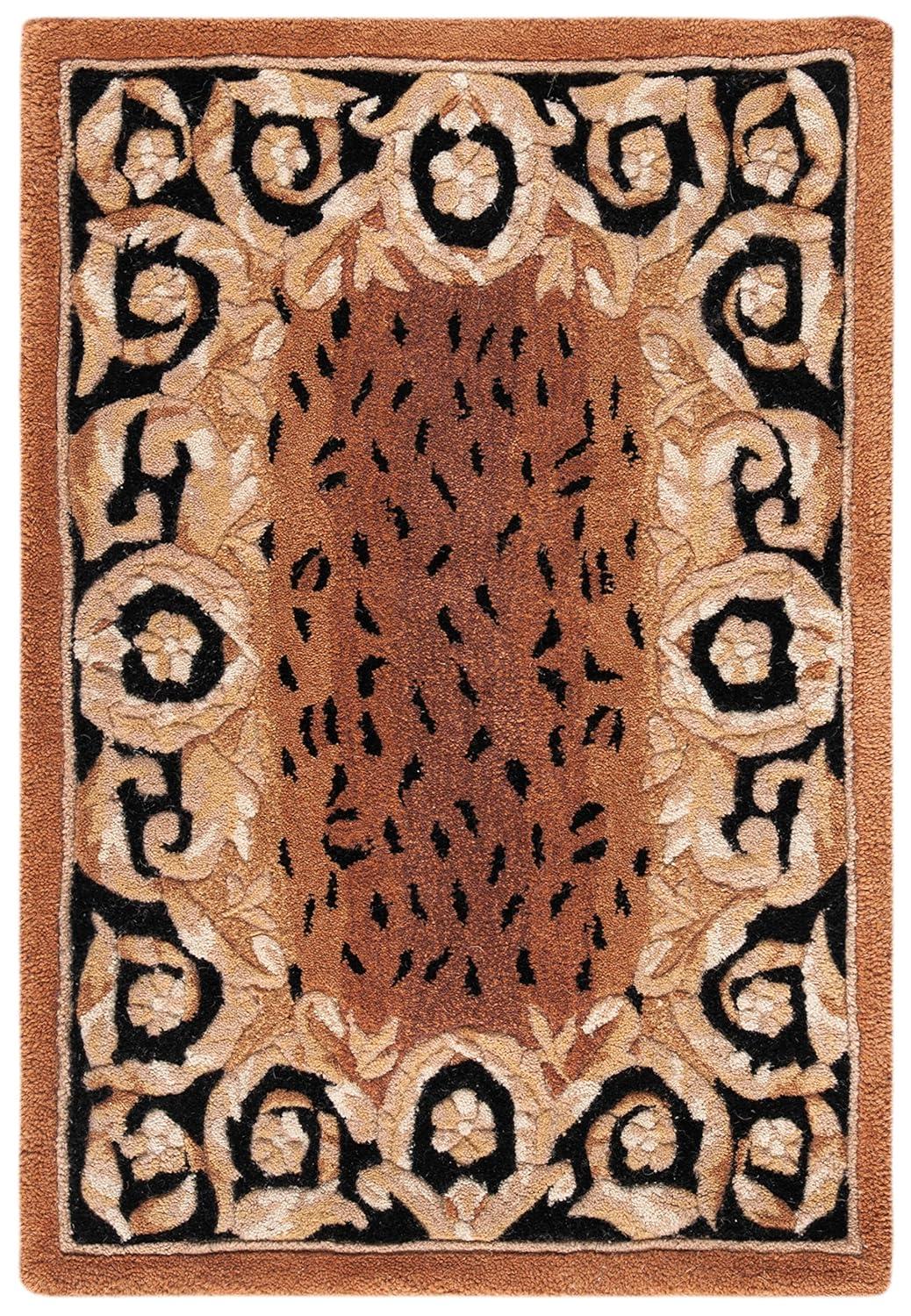 Naples NA712 Hand Tufted Accent Rug - Black/Gold - 2'x3' - Safavieh.