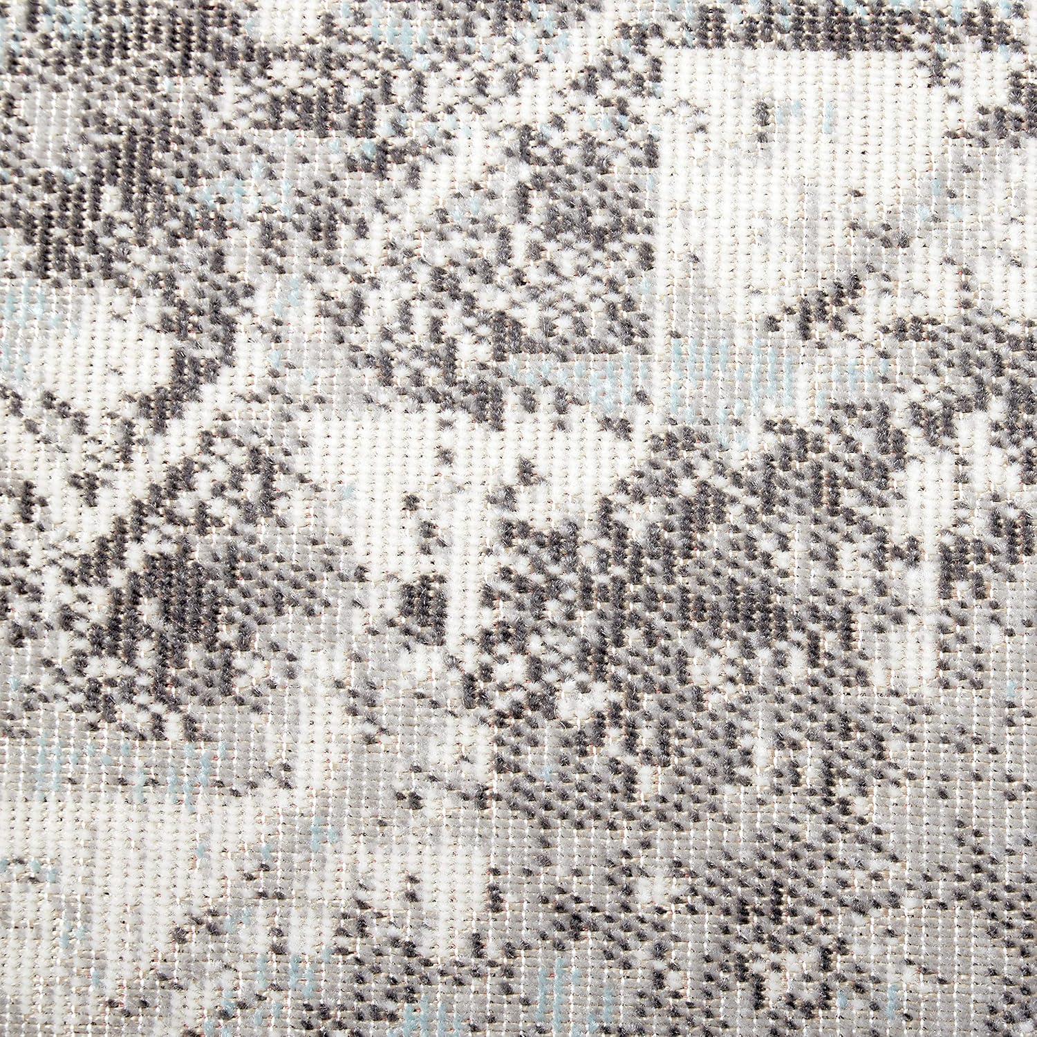 Nicole Miller New York Patio Sofia Ivy Distressed Indoor/Outdoor Area Rug, Navy Blue/Ivory