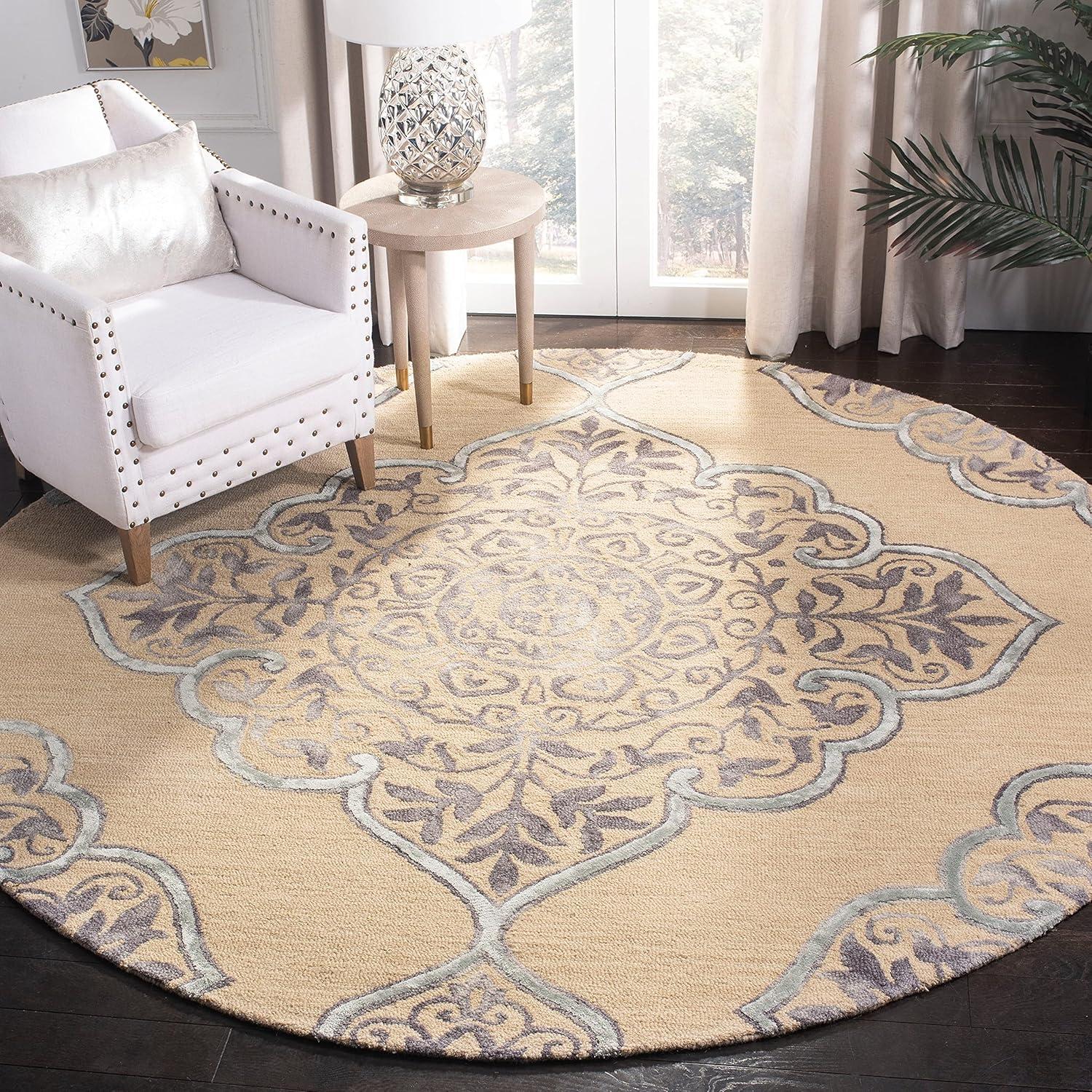 Dip Dye DDY510 Hand Tufted Indoor Accent Rug - Beige/Blue - 3'x5' - Safavieh