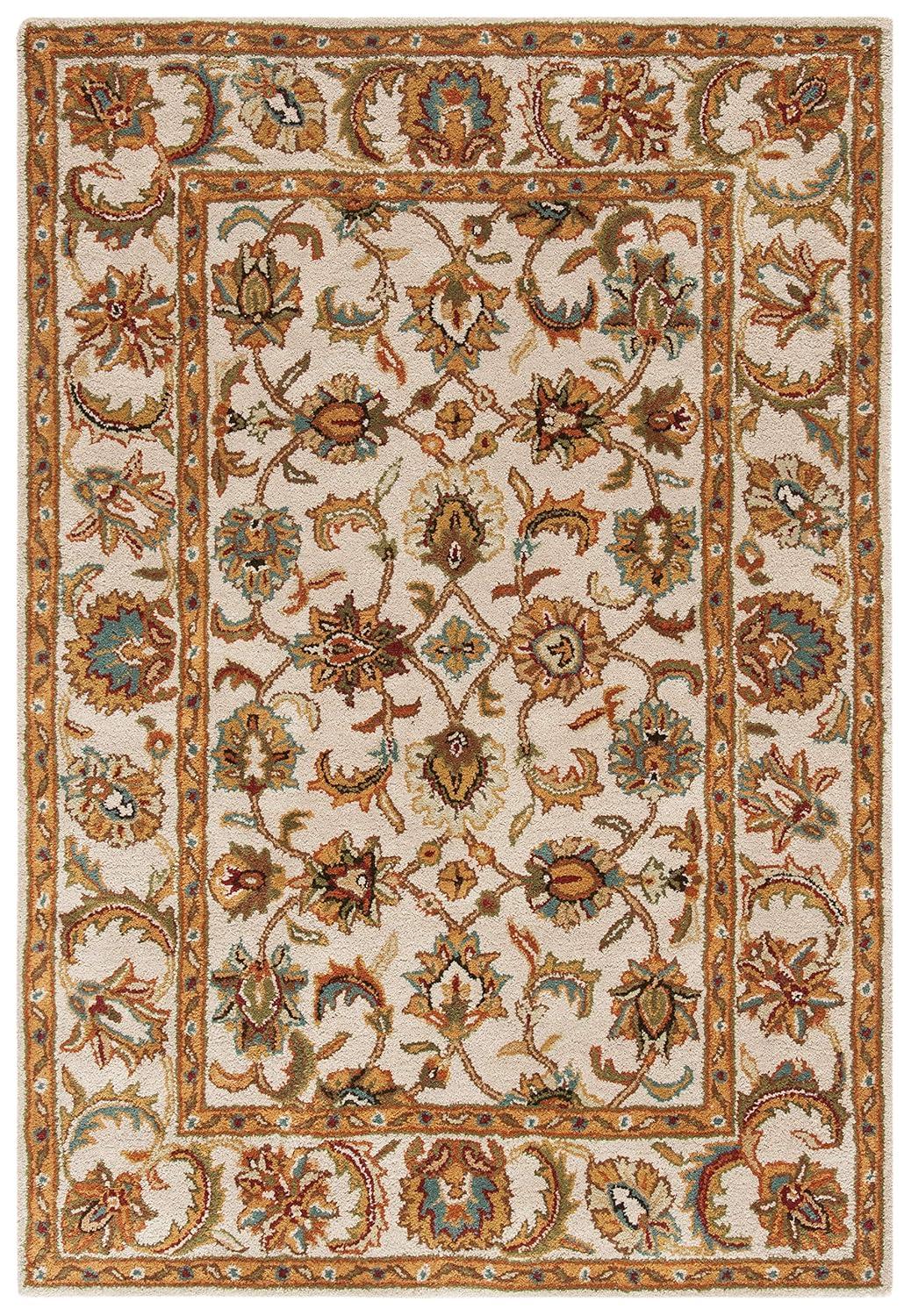 SAFAVIEH Classic Gloria Traditional Wool Area Rug, Ivory, 8'3" x 11'