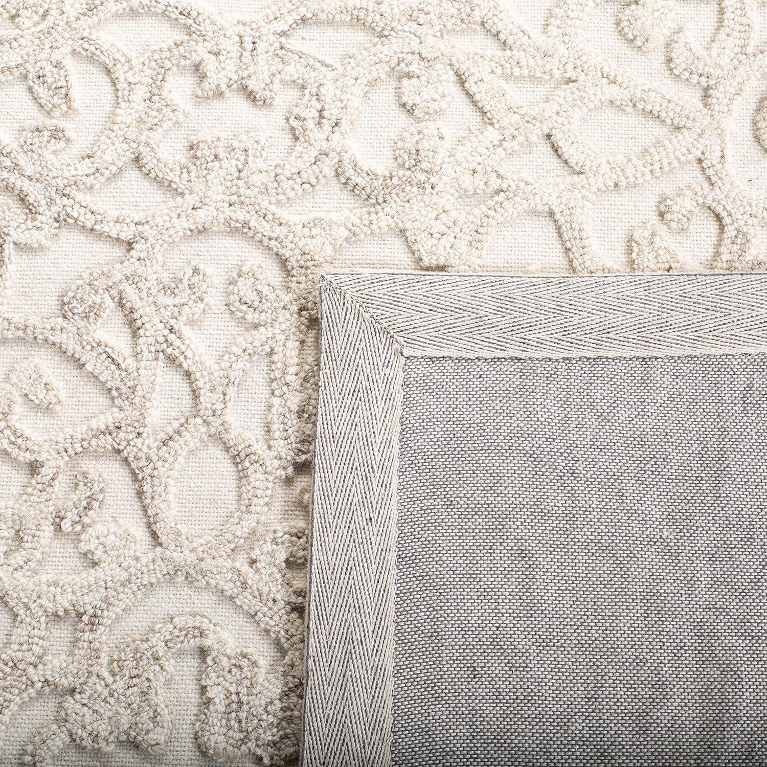 Trace TRC103 Hand Tufted Indoor Accent Rug - Camel/Ivory - 2'x5' - Safavieh