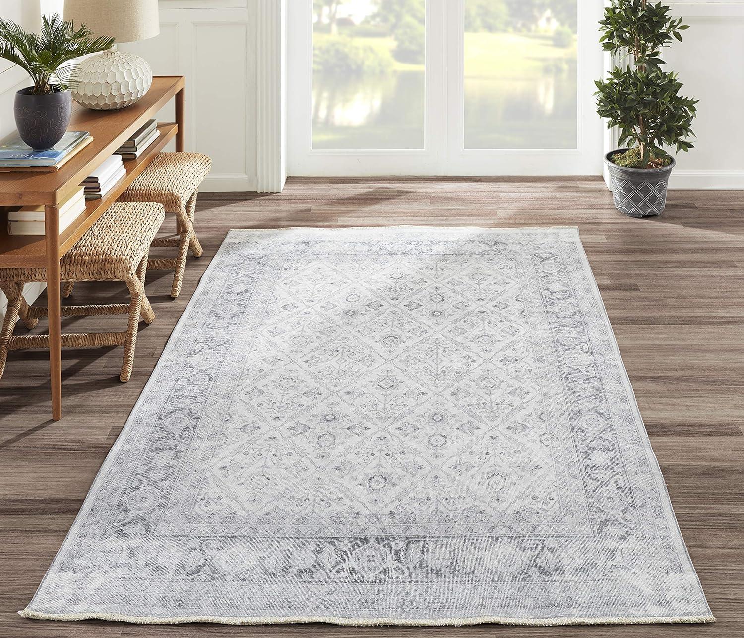 Momeni Chandler 5'6" X 8'6" Area Rugs With Grey Finish CHANDCHN-4GRY5686