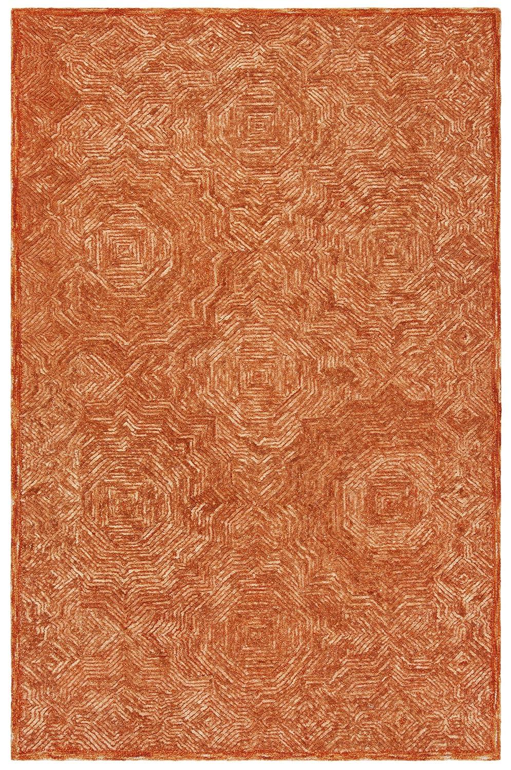 SAFAVIEH Ikat Collection IKT506P Handmade Rust Rug