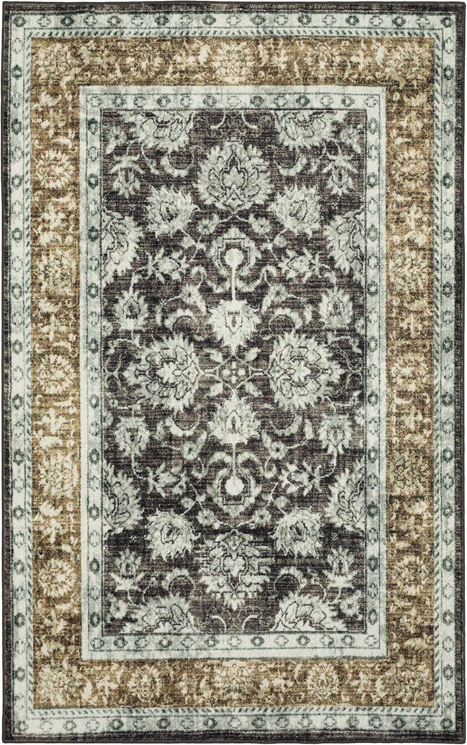 Worcester Oriental Tufted Gray/Brown Area Rug