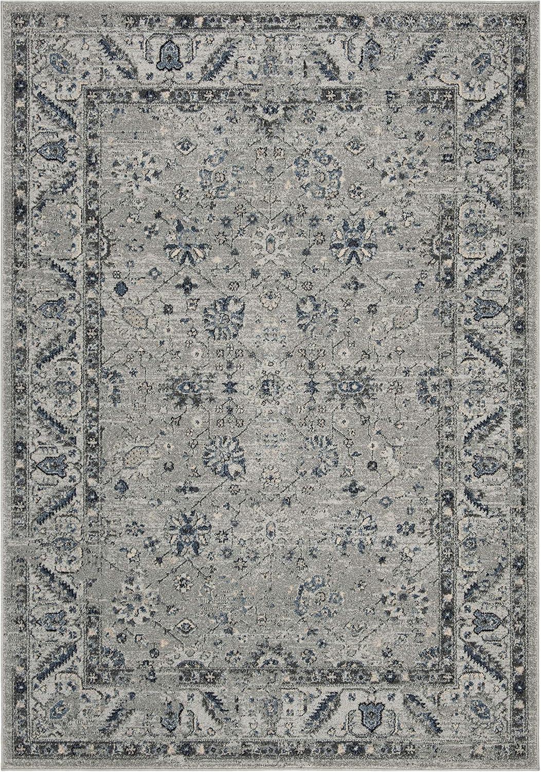 Charleston CHL413 Loomed Indoor Area Rug - Navy/Light Grey - 6'x9' - Safavieh