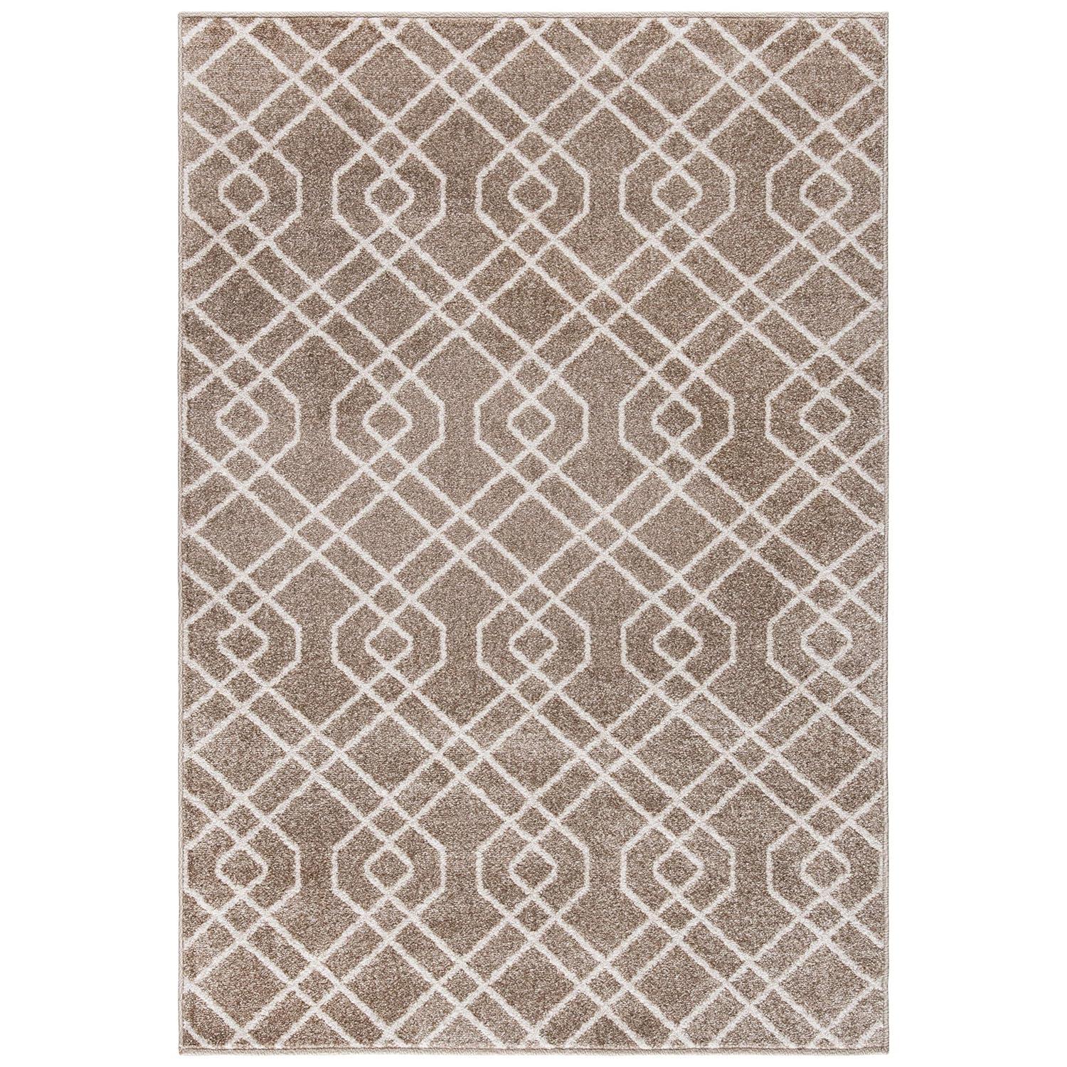 Amherst AMT407 Power Loomed Area Rug - Wheat/Beige - 4'x6' - Safavieh.