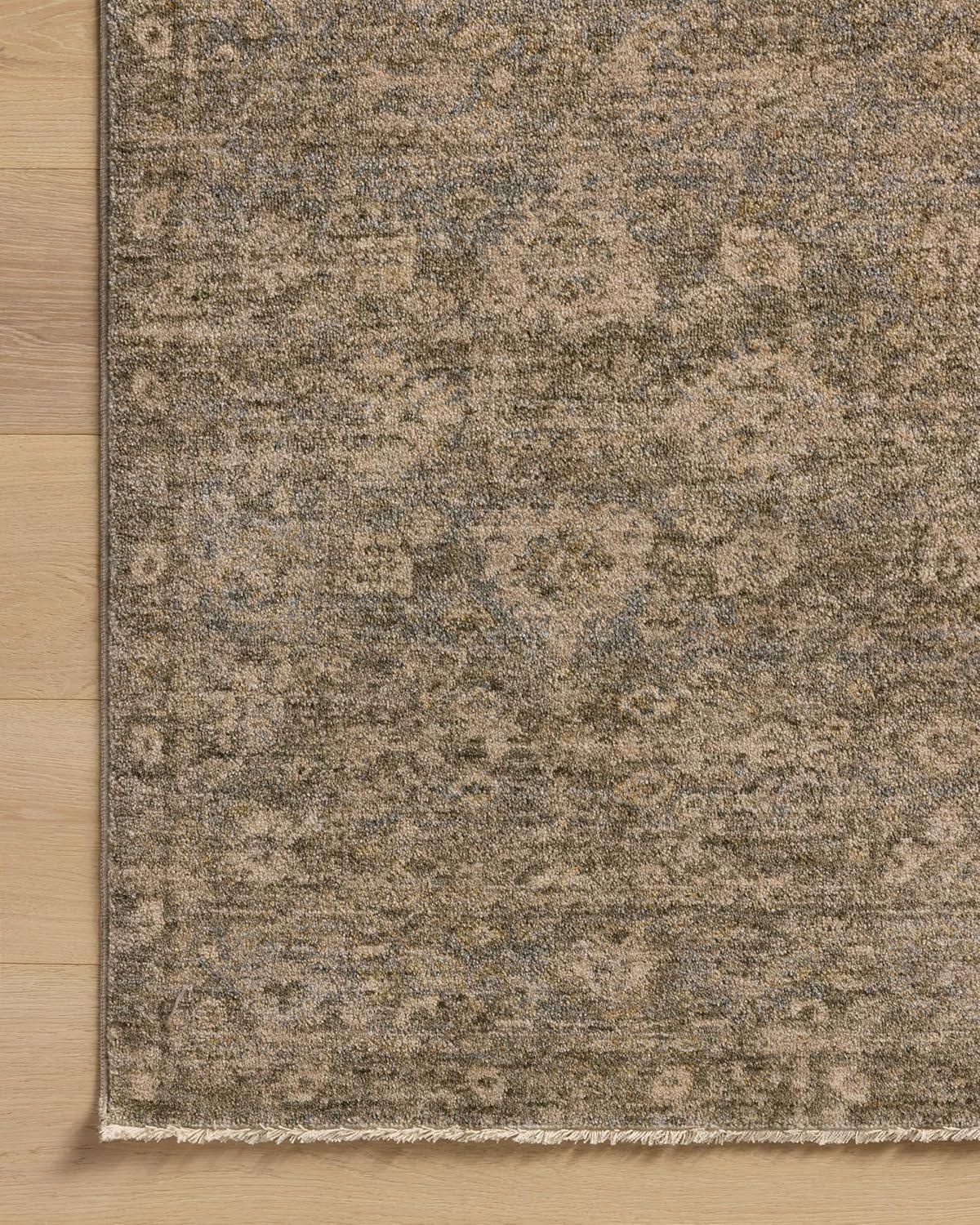 Joanna Gaines Lagoon/Natural Rectangular Synthetic Area Rug