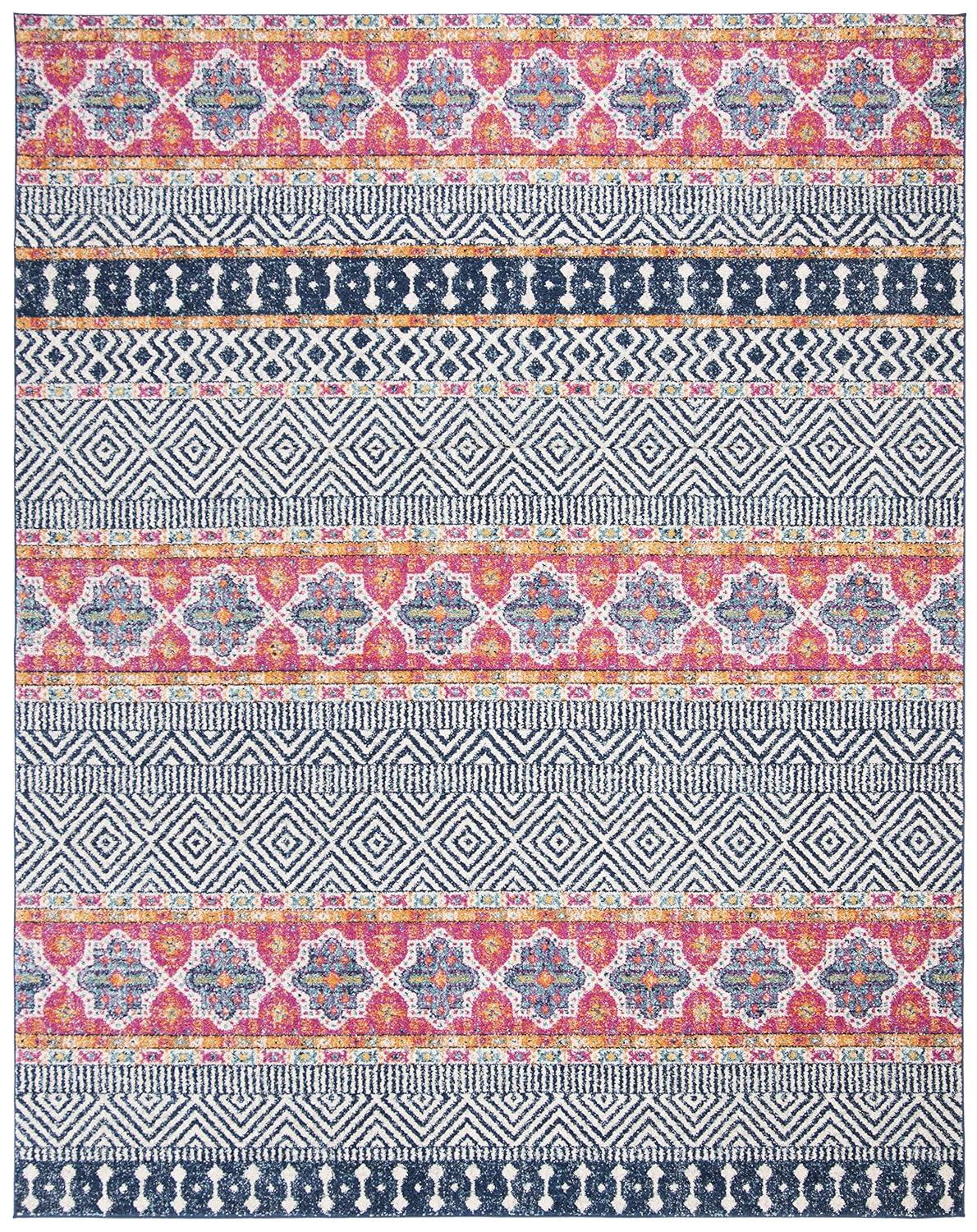 Madison MAD797 Power Loomed Indoor Area Rug - Navy/Ivory - 8'9"x11'9" - Safavieh.