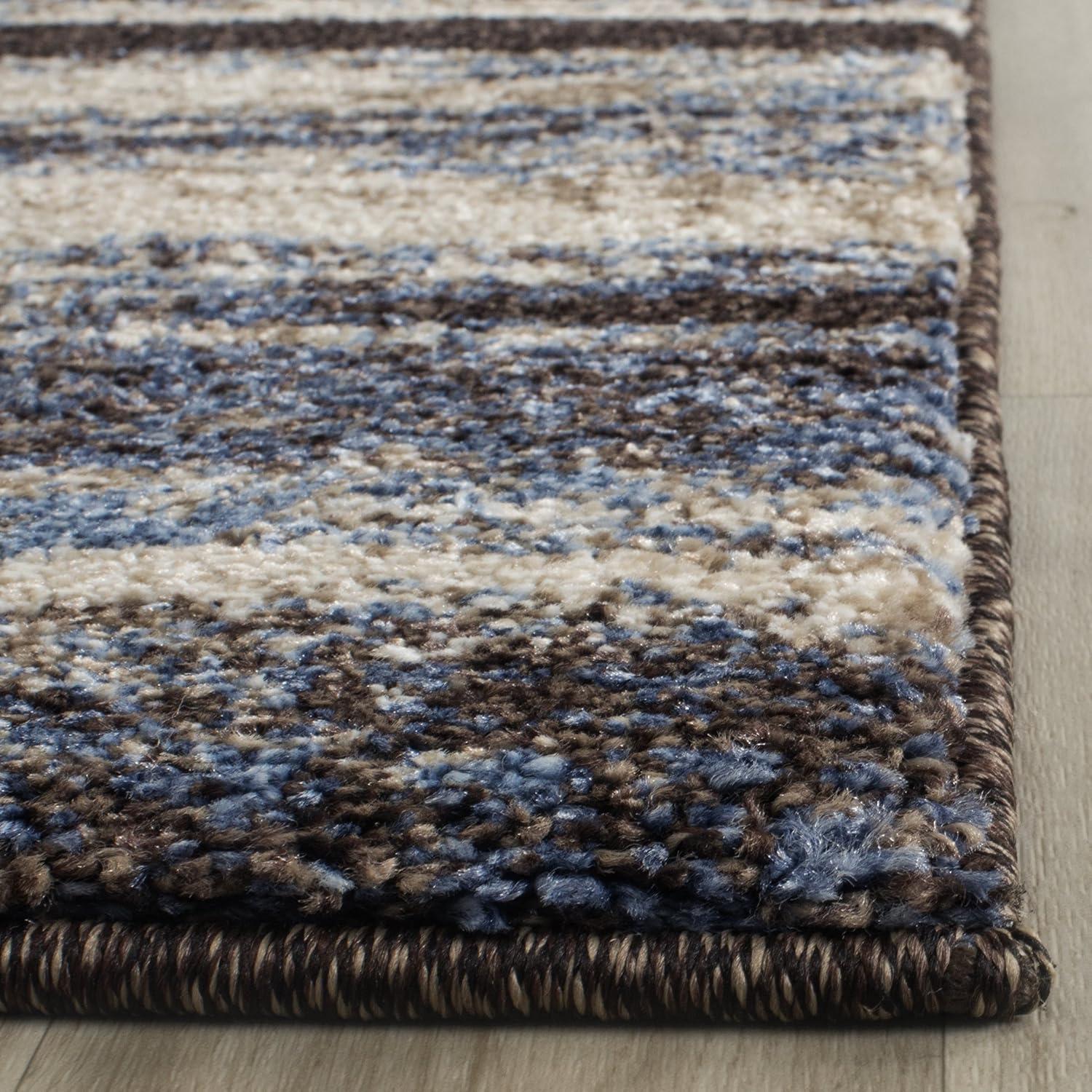 Retro RET2138 Power Loomed Indoor Runner Rug - Cream/Blue - 2'3"x13' - Safavieh.