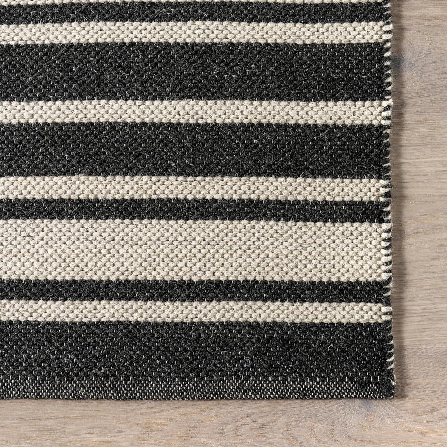 Frenshe Interiors x Rugs USA Bowery Striped Wool Area Rug | Wayfair