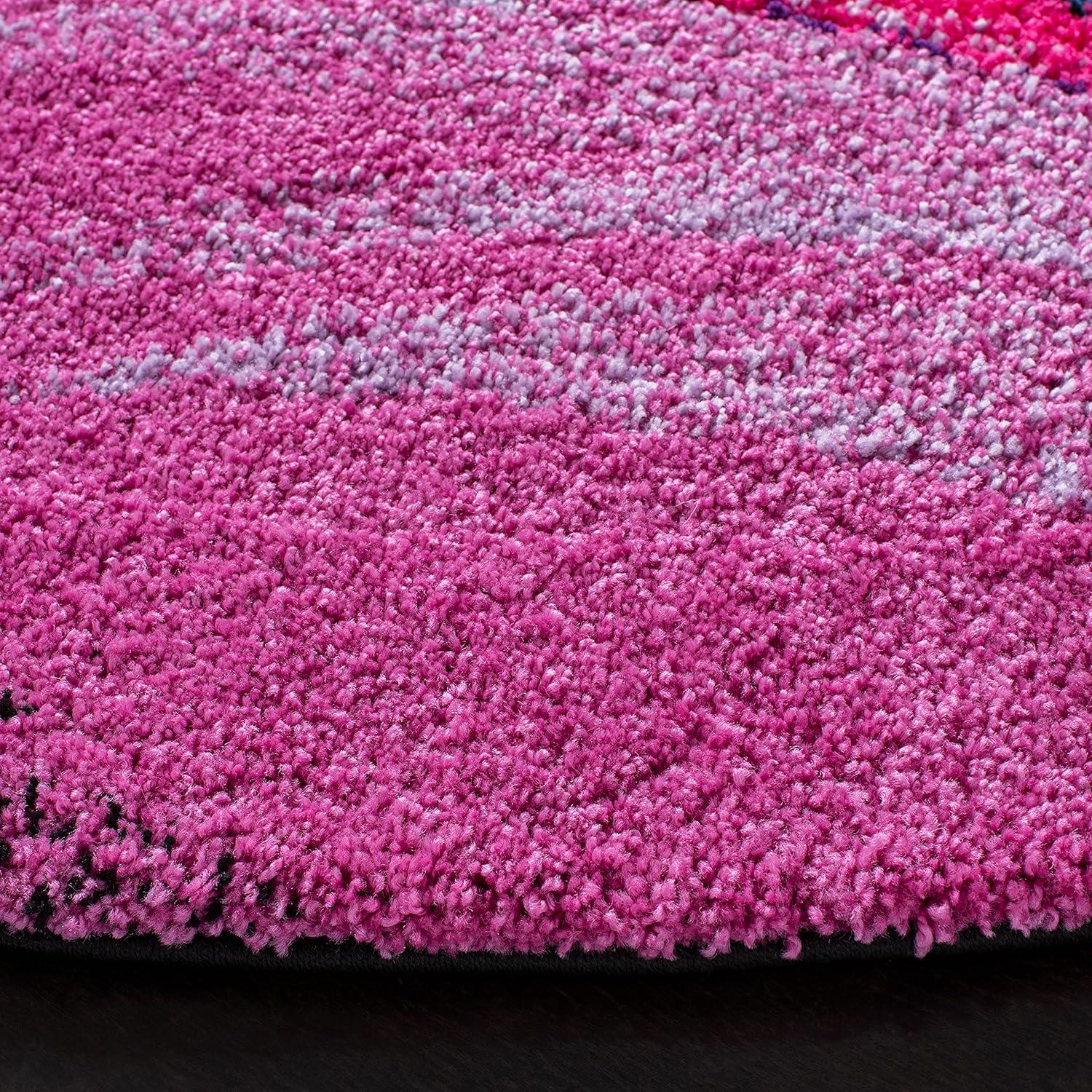 Fiesta Shag FSG372 Power Loomed Area Rug - Multi - 3'x5' - Safavieh.