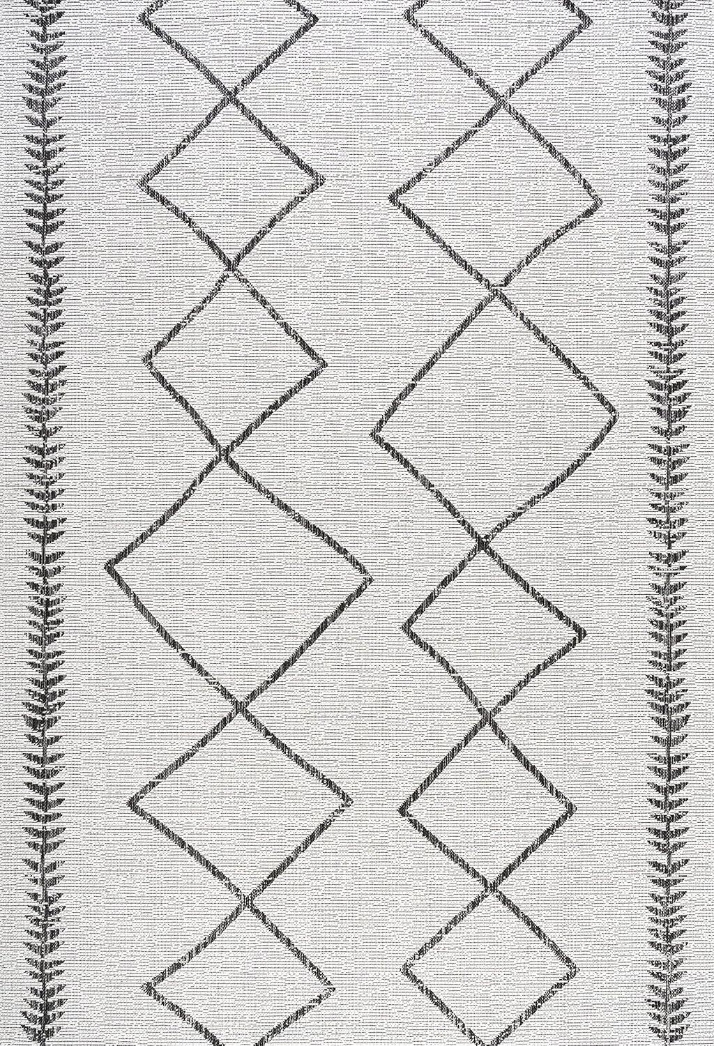 Derya Diamond Trellis Indoor/Outdoor Area Rug - JONATHAN Y