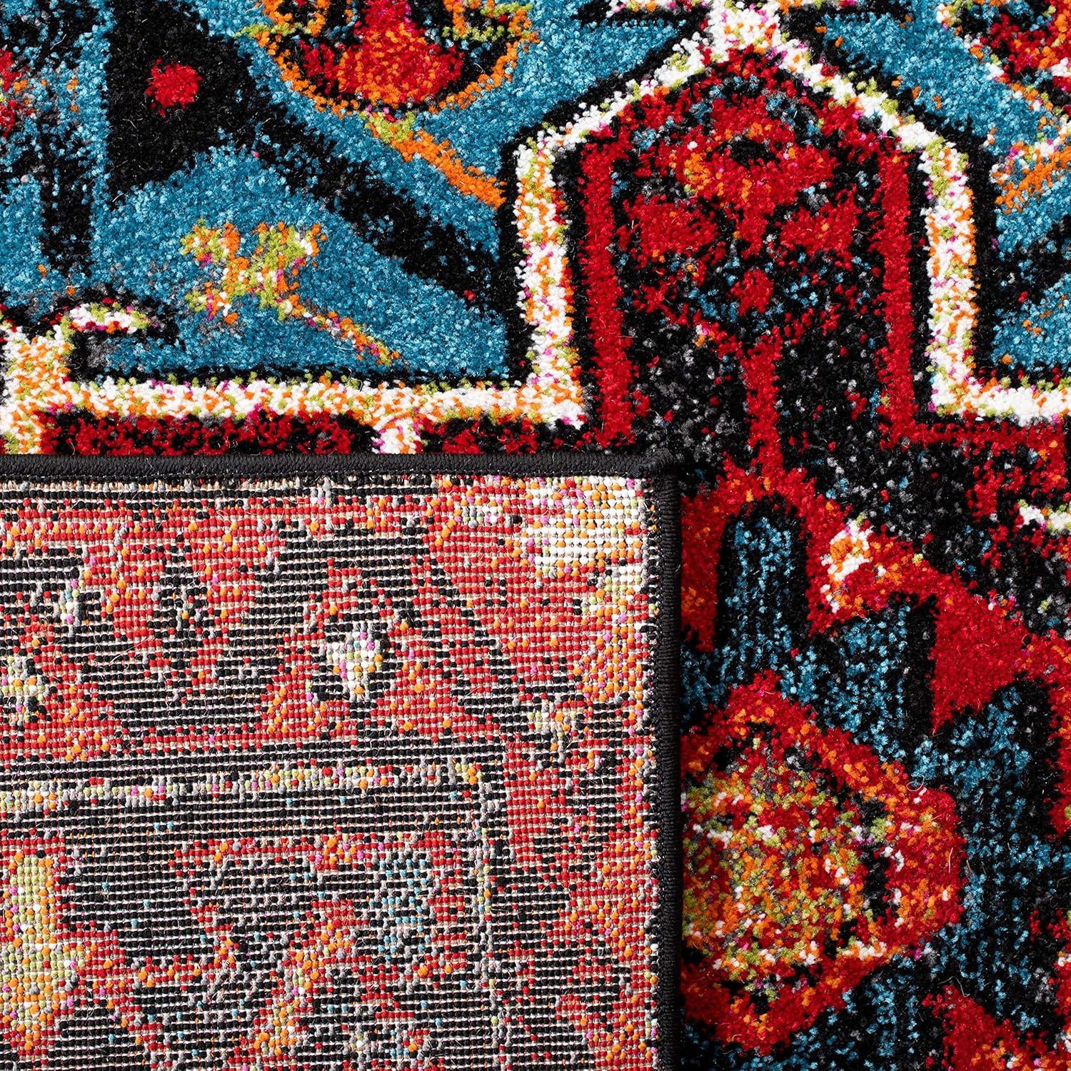 Vintage Hamadan VTH211 Power Loomed Indoor Runner Rug - Red/Light Blue - 2'3"x6' - Safavieh