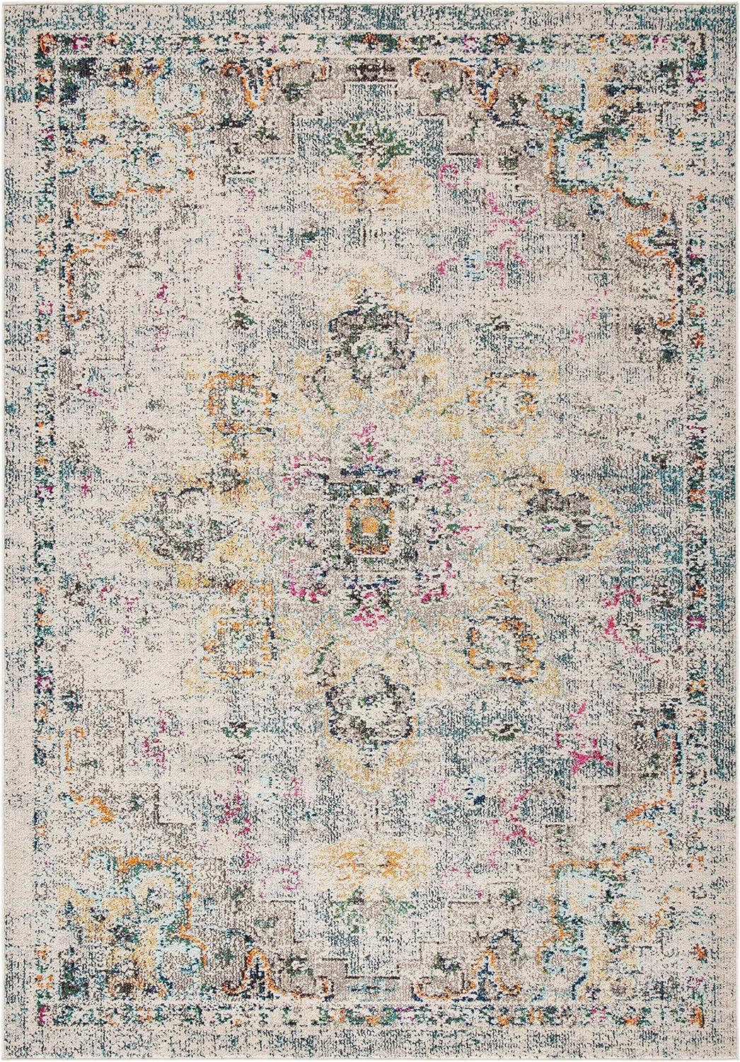 Madison MAD473 Power Loomed Accent Rug - Grey/Gold - 3'x5' - Safavieh.